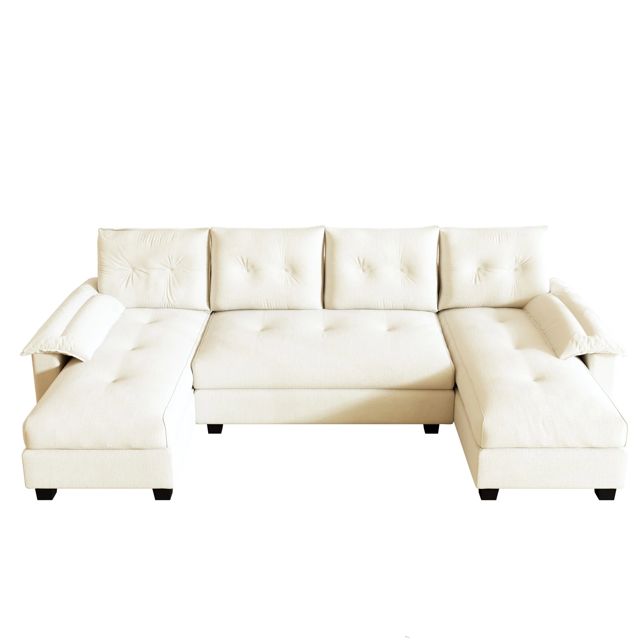 U-Shaped Sleeper Sofa With Pull Out Bed - Image 8