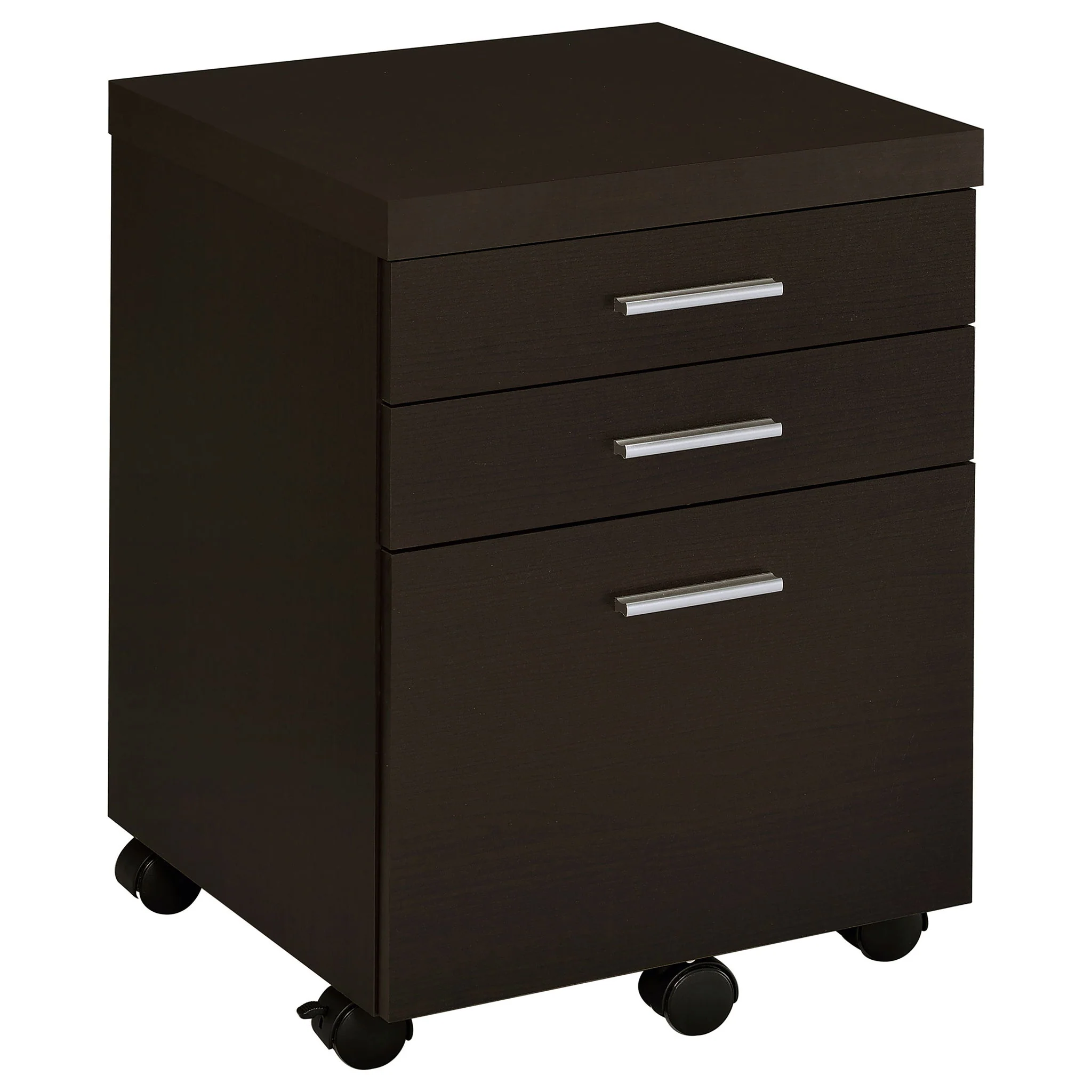 Ulloa - L Shape Desk With Mobile File Cabinet - Cappuccino - Image 4