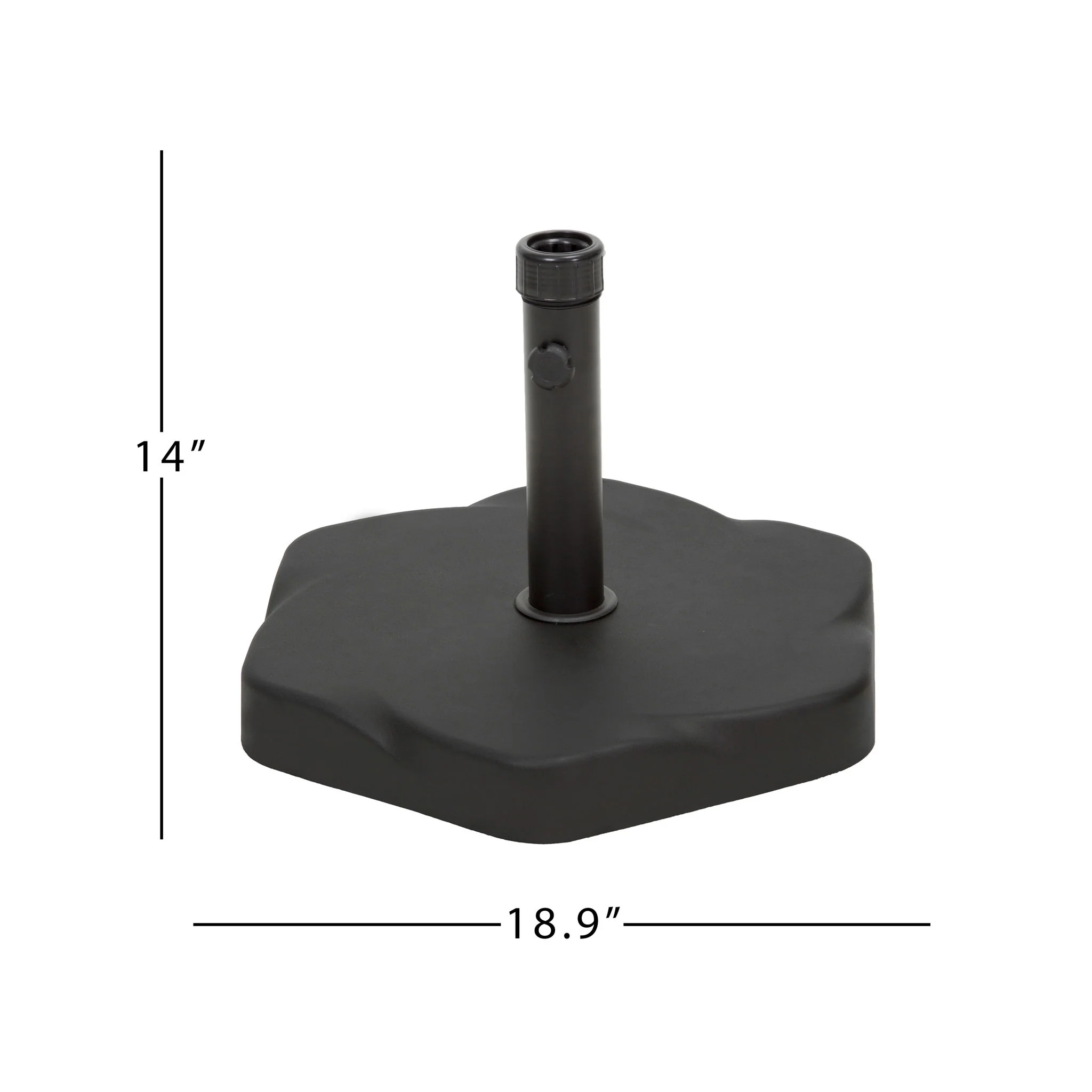 Umbrella Base With Hexagonal Shape - Black - Image 5