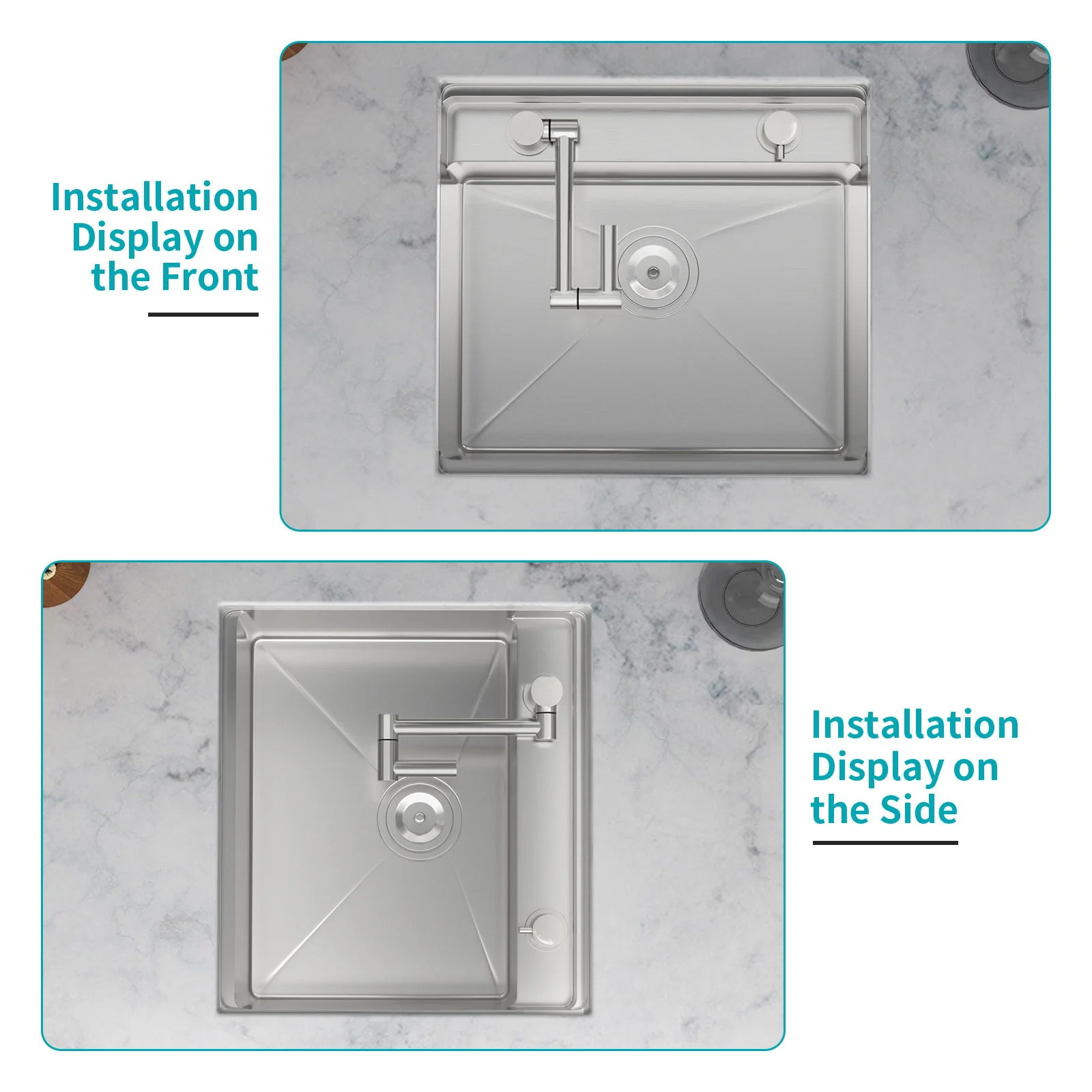 Undermount Bar Sink With Folding Faucet - Image 10