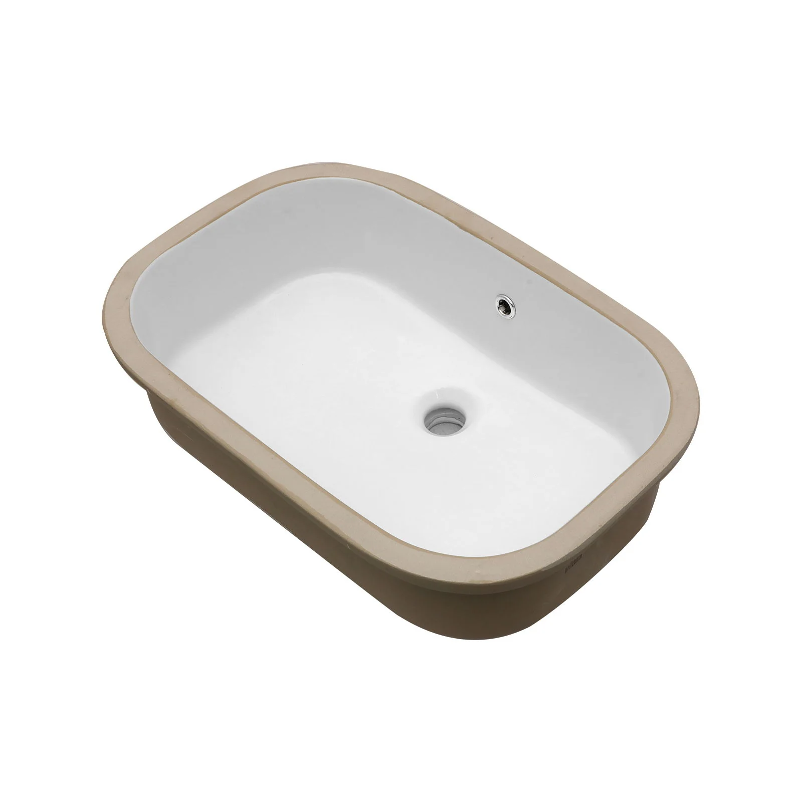 Undermount Bathroom Sink 22" X 15.25" With Overflow Sleek, High Temperature Fired, Stain Resistant, Smooth Polished Surface - White - Image 5