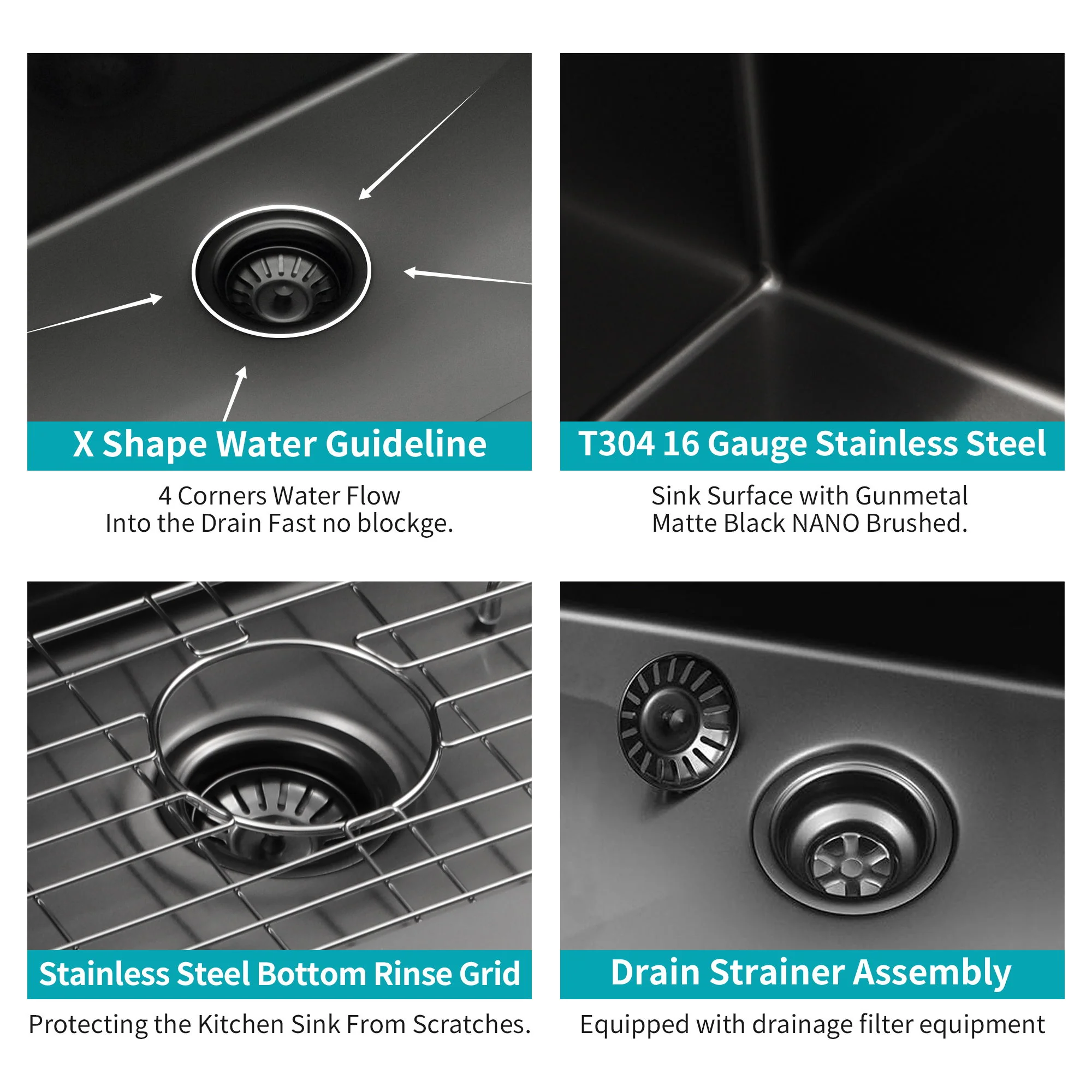Undermount Kitchen Sink With Deep Single Bowl - Image 11