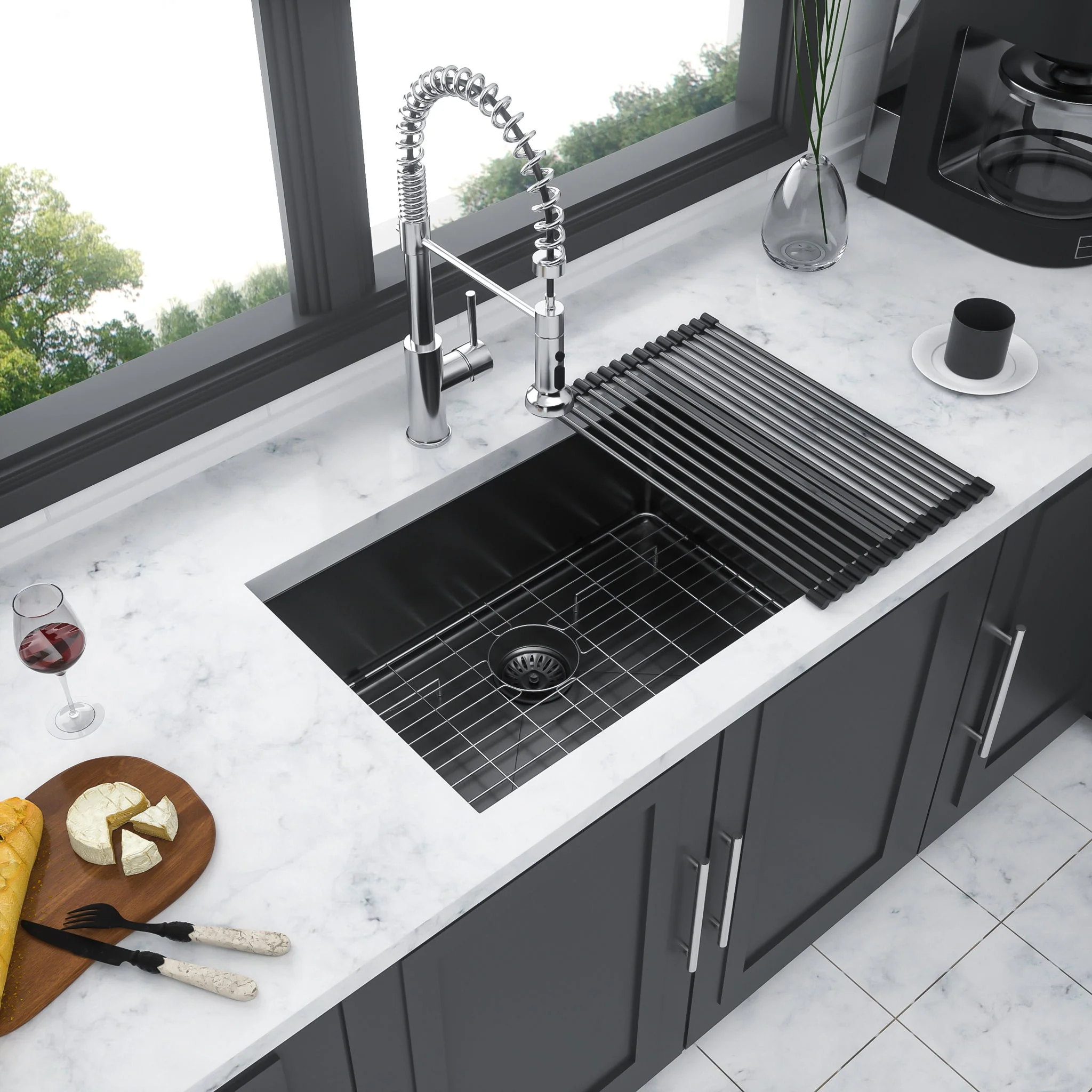 Undermount Kitchen Sink With Deep Single Bowl - Image 17
