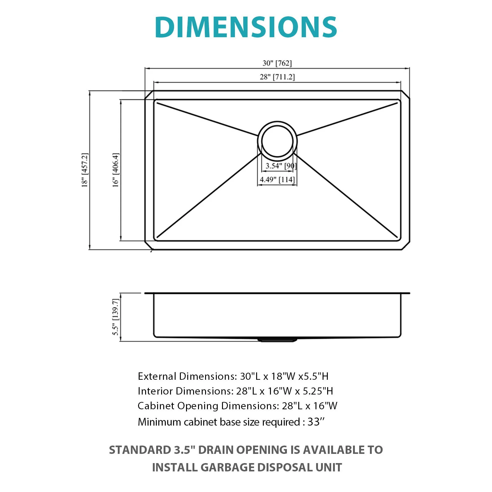 Undermount Sink, Low Depth Single Bowl - Image 14