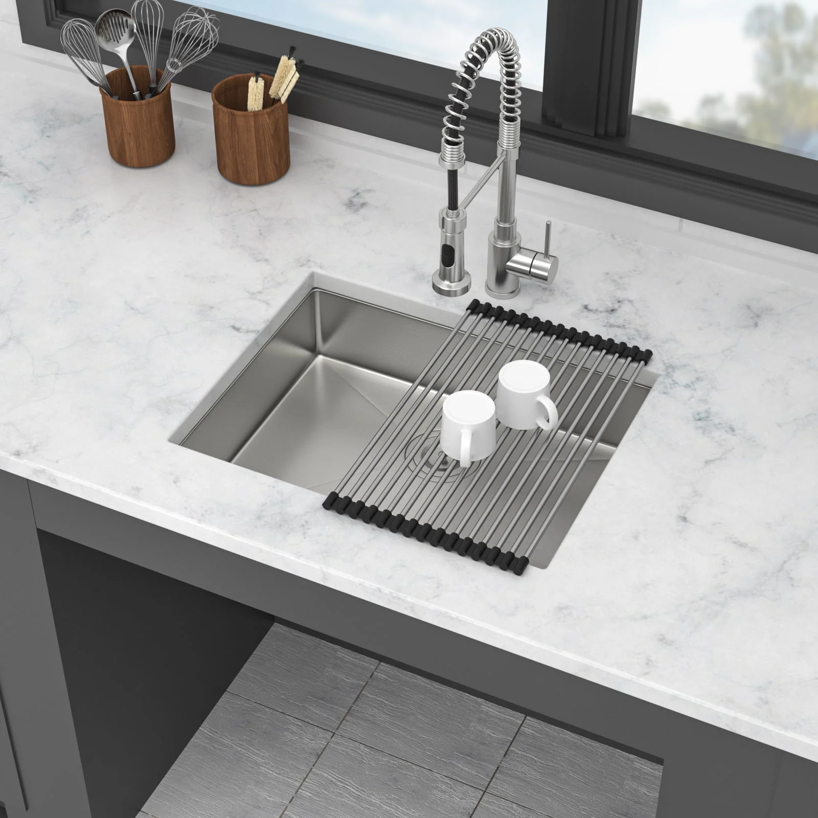 Undermount Sink, Low Depth Single Bowl - Image 15