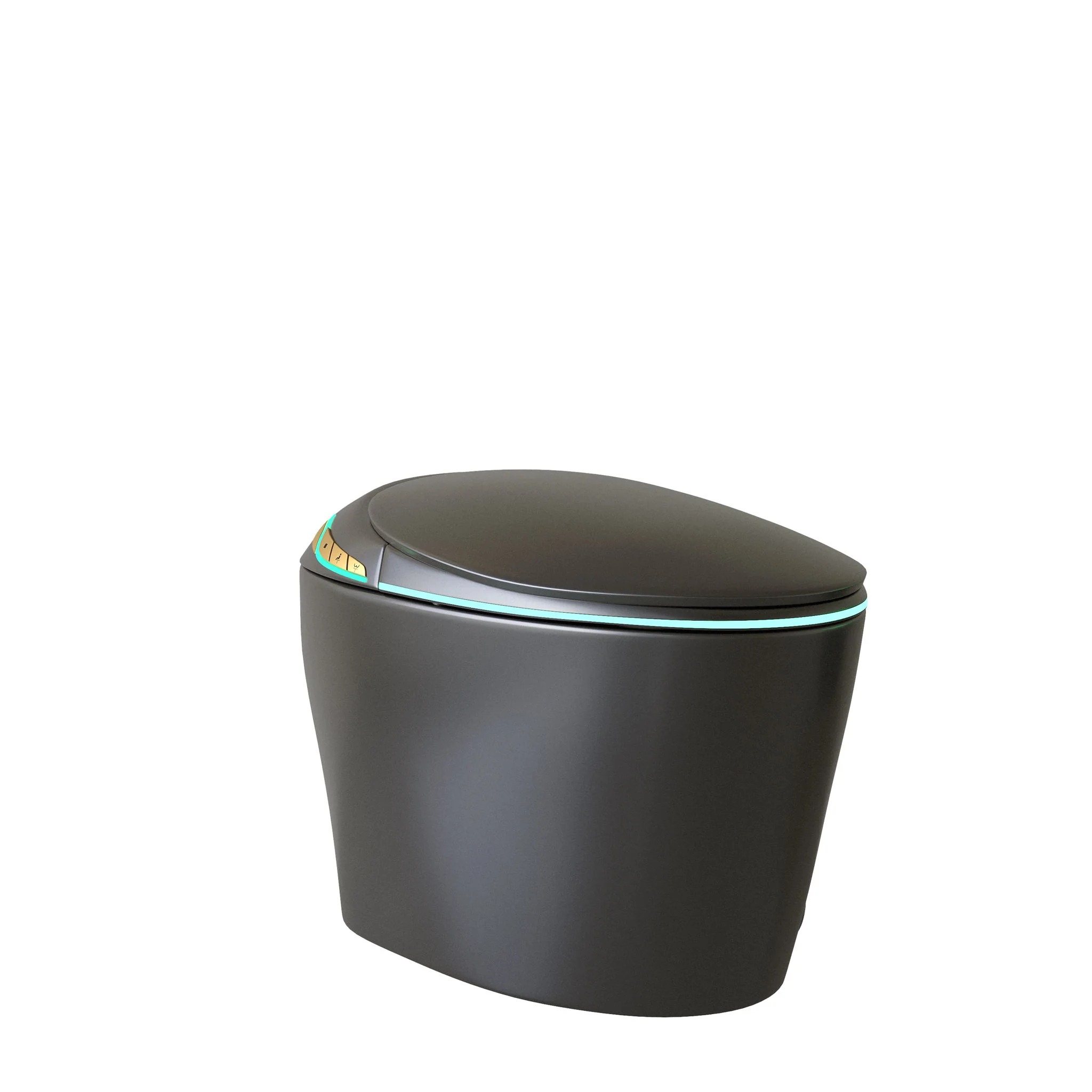 Unique Smart Toile With Built In Bidet, Auto Open / Close Seat, Foot Sensor, LED Display, Night Light, Warm Water & Dryer Ceramic - Image 2