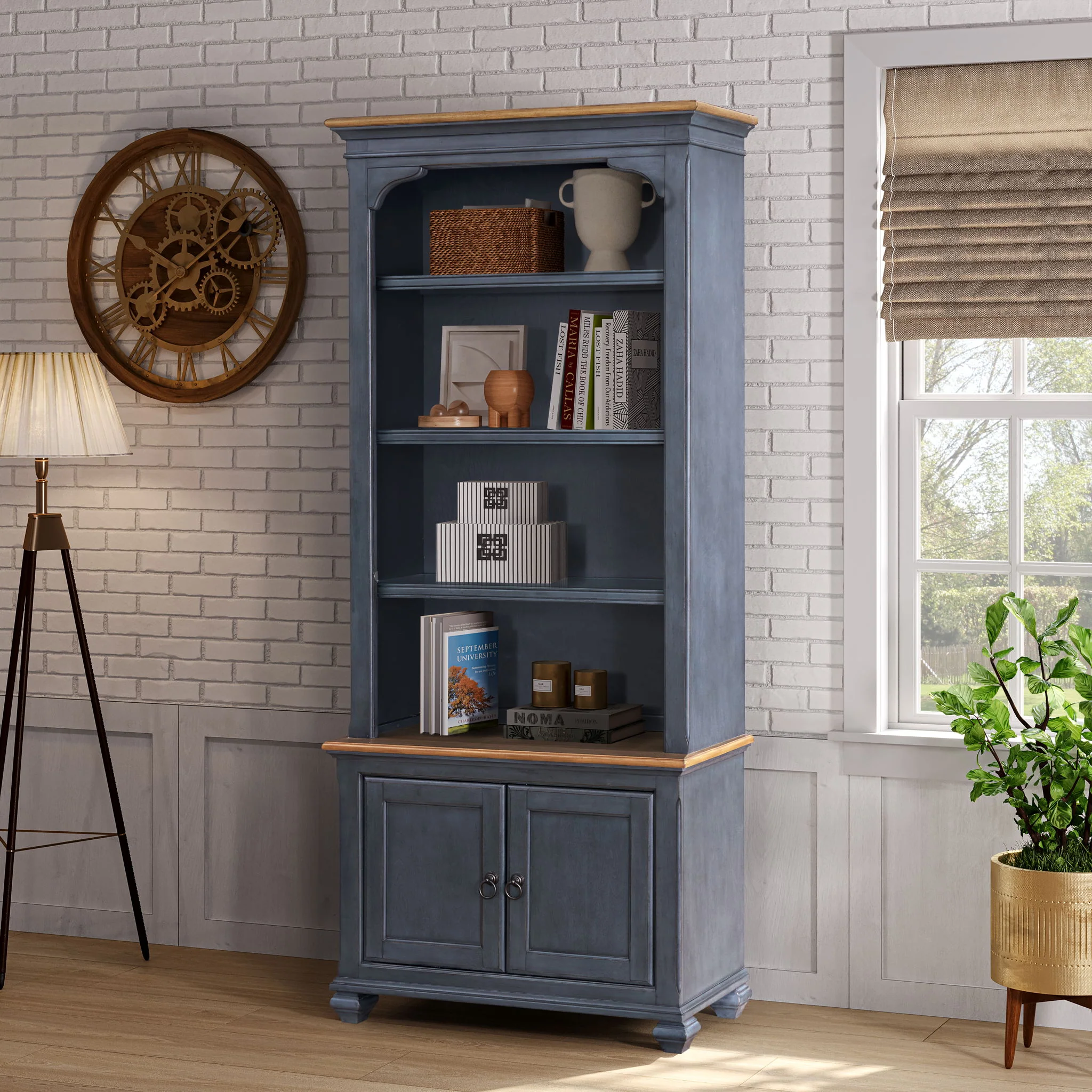 Universal Pier Bookcase - Blue - Image 3