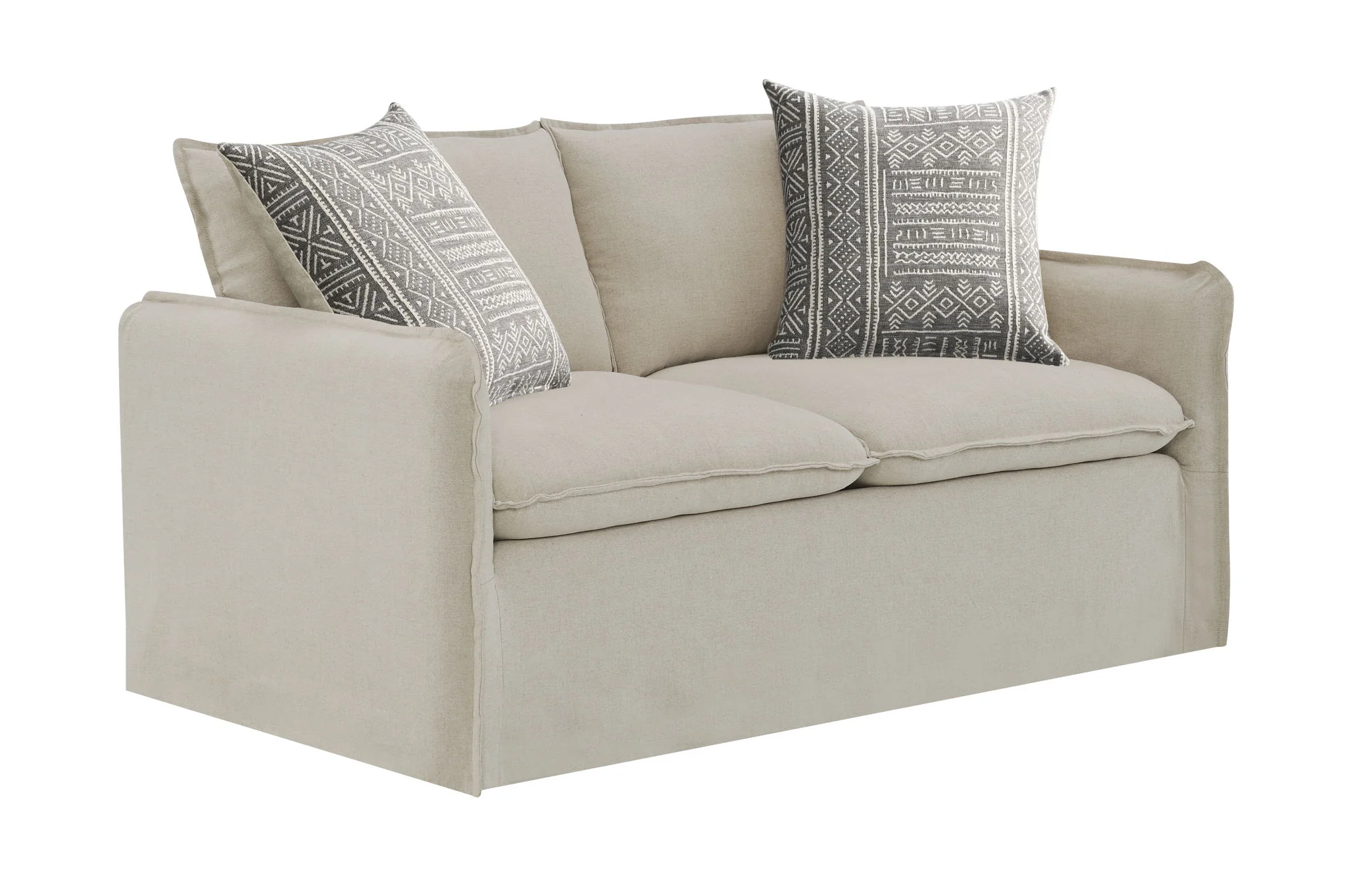 Upendo - Pattern Fabric 3 Pieces Living Room Set - Beige Yakety Yak Sand - Image 8