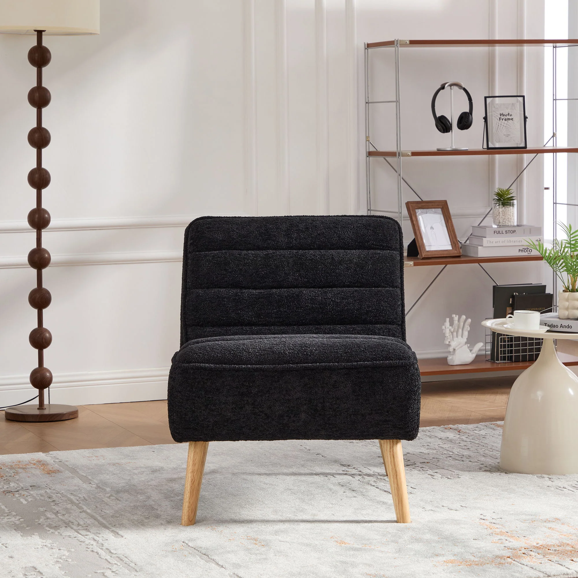 Upholstered Armless Accent Chair - Image 10