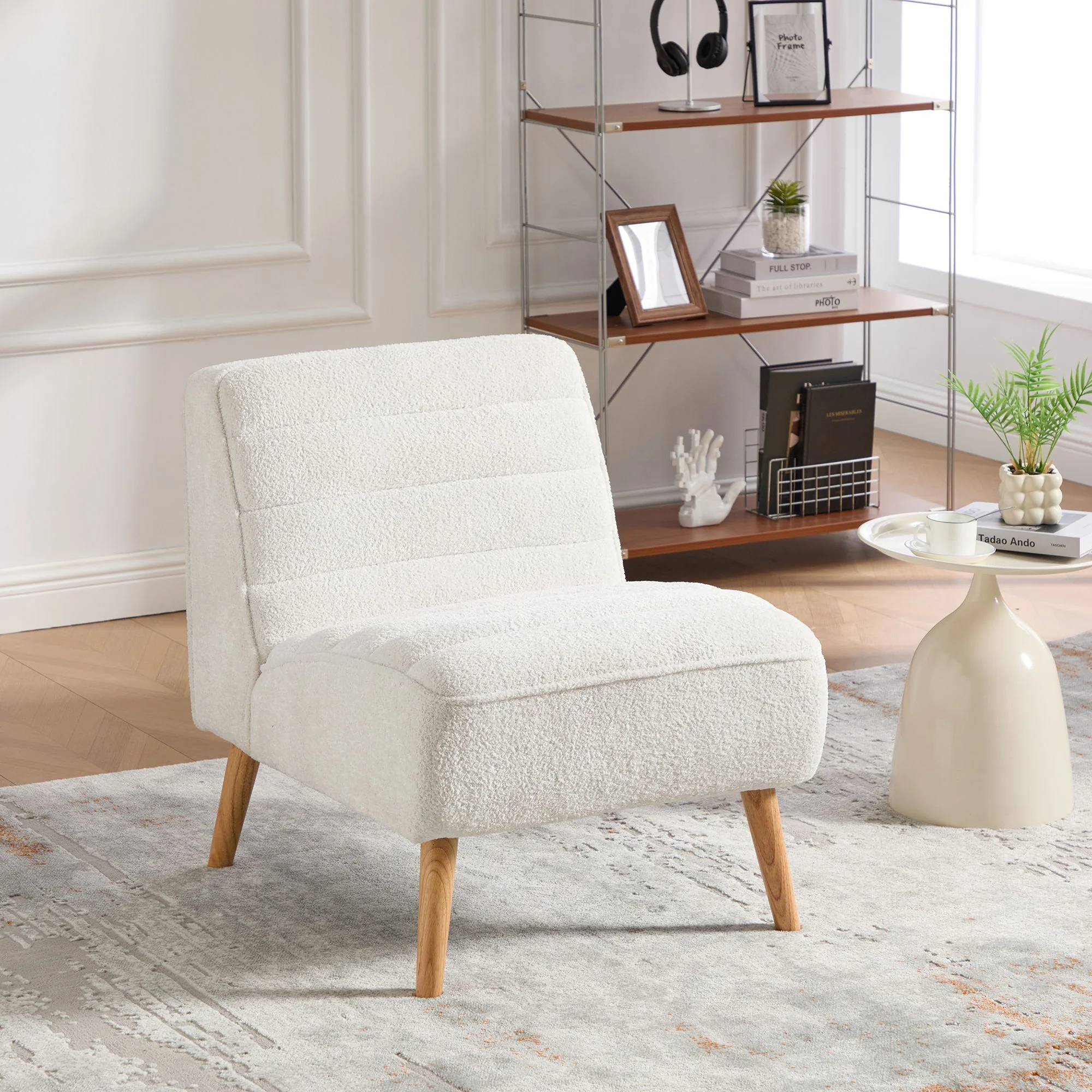 Upholstered Armless Accent Chair - Image 12