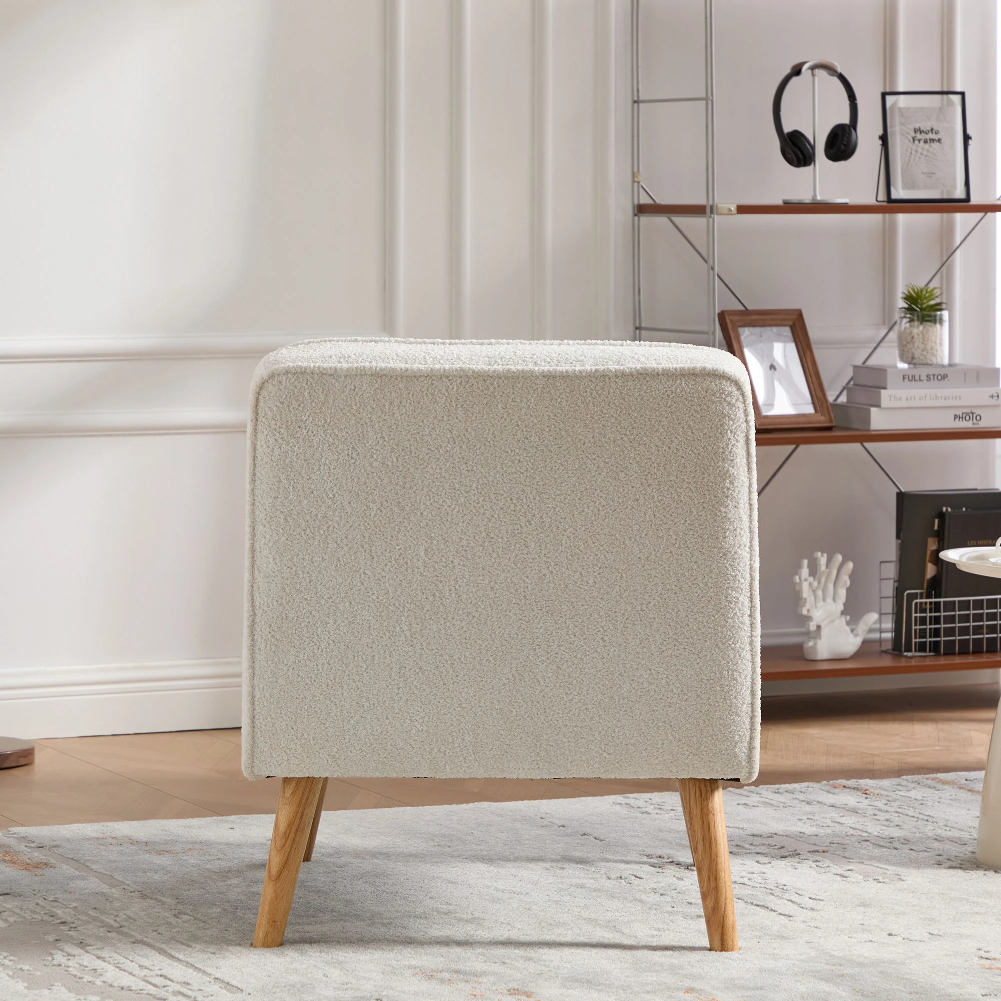 Upholstered Armless Accent Chair - Image 8