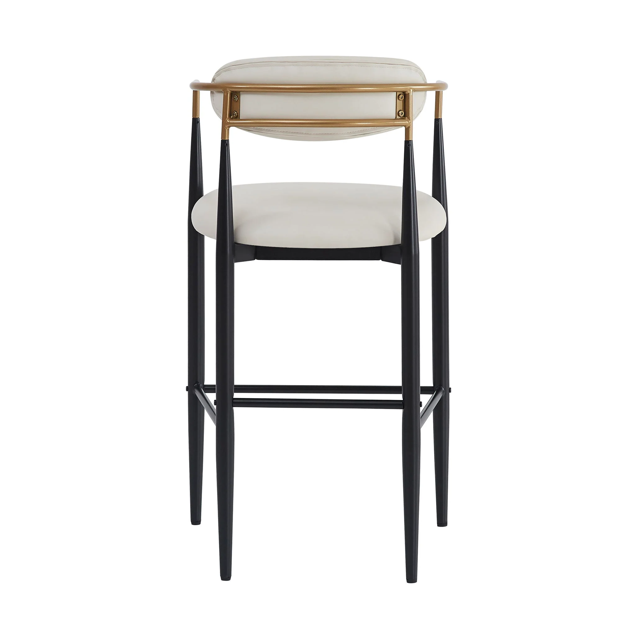 Upholstered Barstools With Back For Kitchen (Set of 2) - Image 7