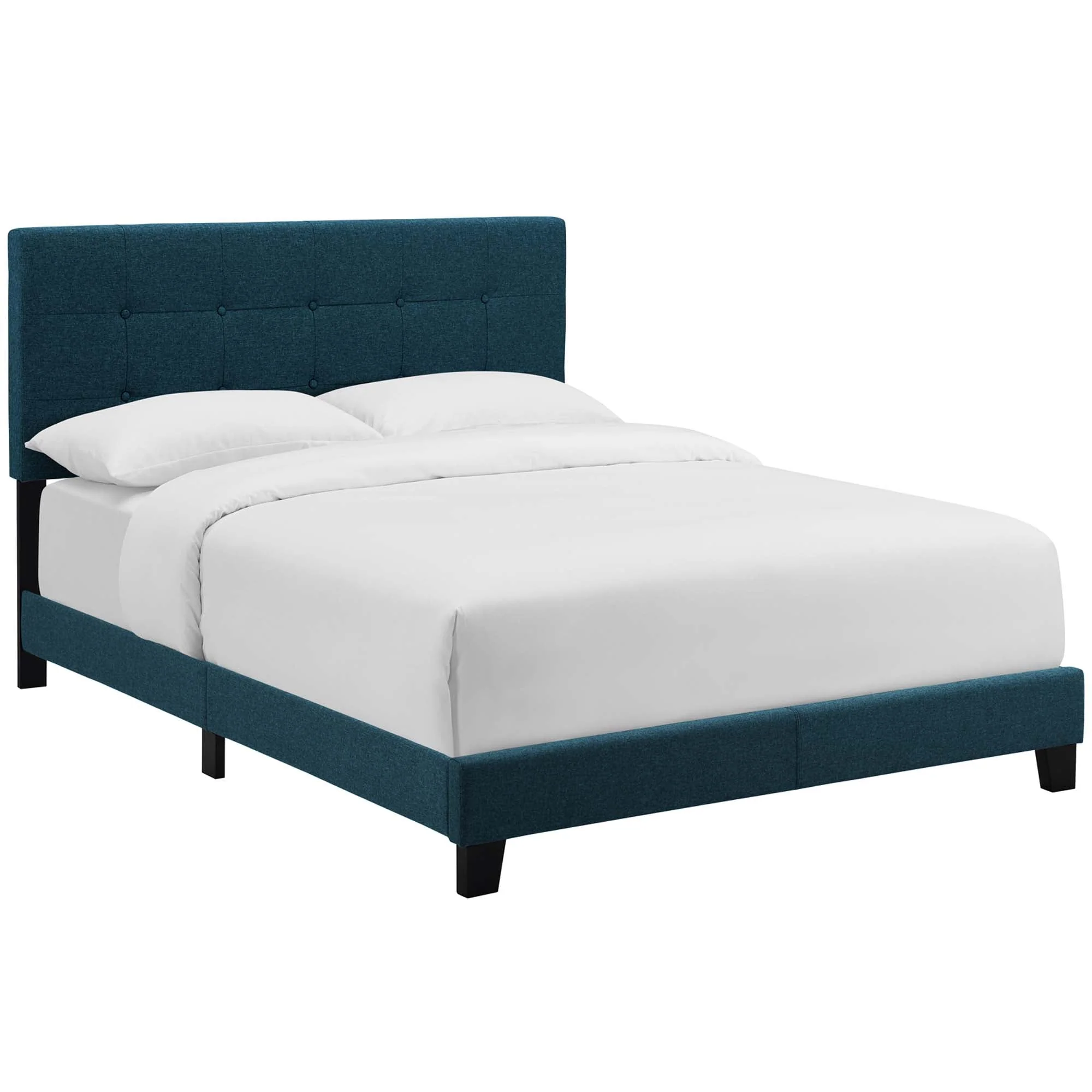 Upholstered Bed with Button Tufted Headboard - Image 6