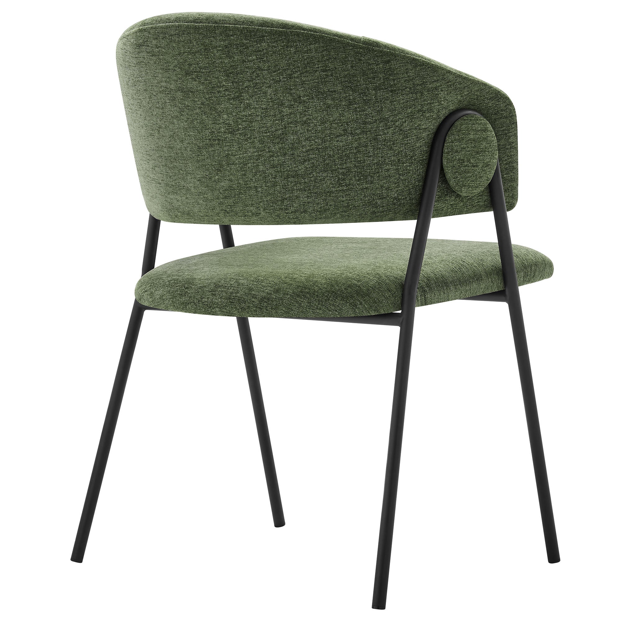 Upholstered Chenille Barrel Dining Chairs Set of 2 - Image 41