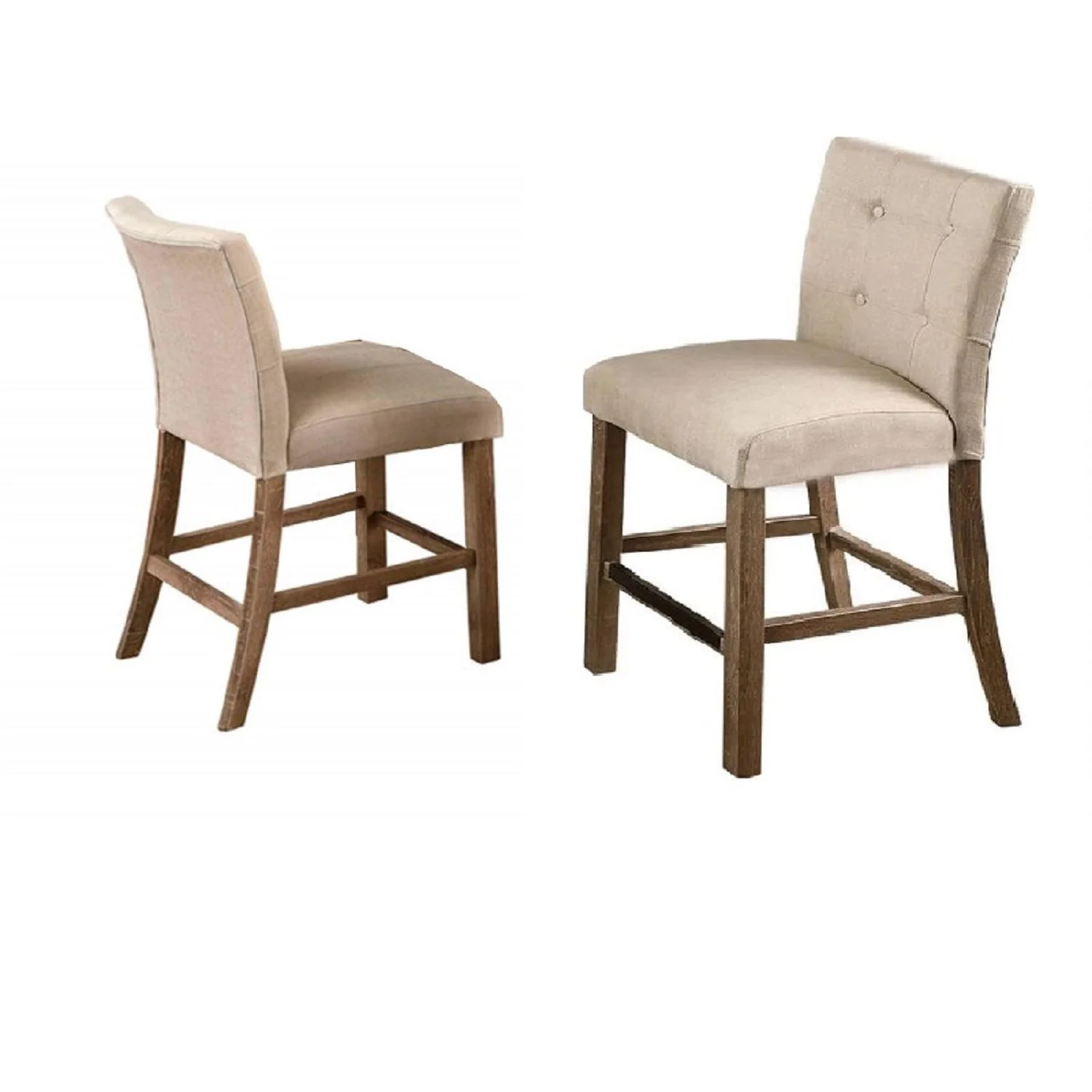 Upholstered Counter Dining Chair (Set of 2) - Light Gray - Image 6