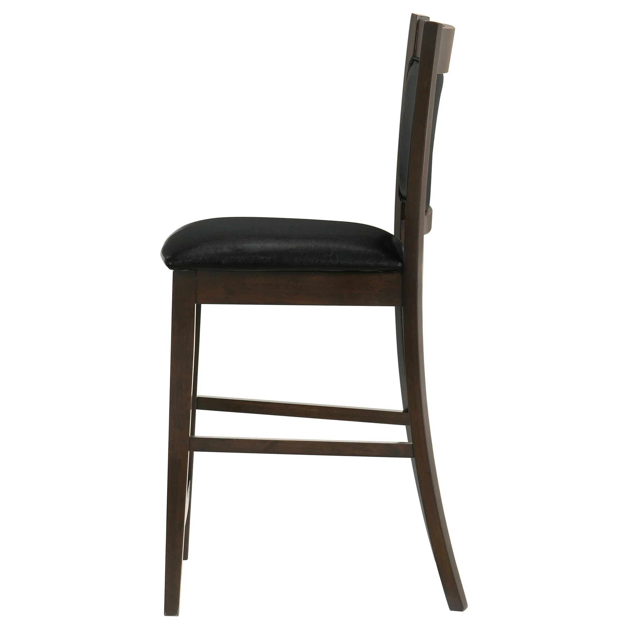 Upholstered Counter Height Stools (Set of 2) - Black / Espresso - Image 3
