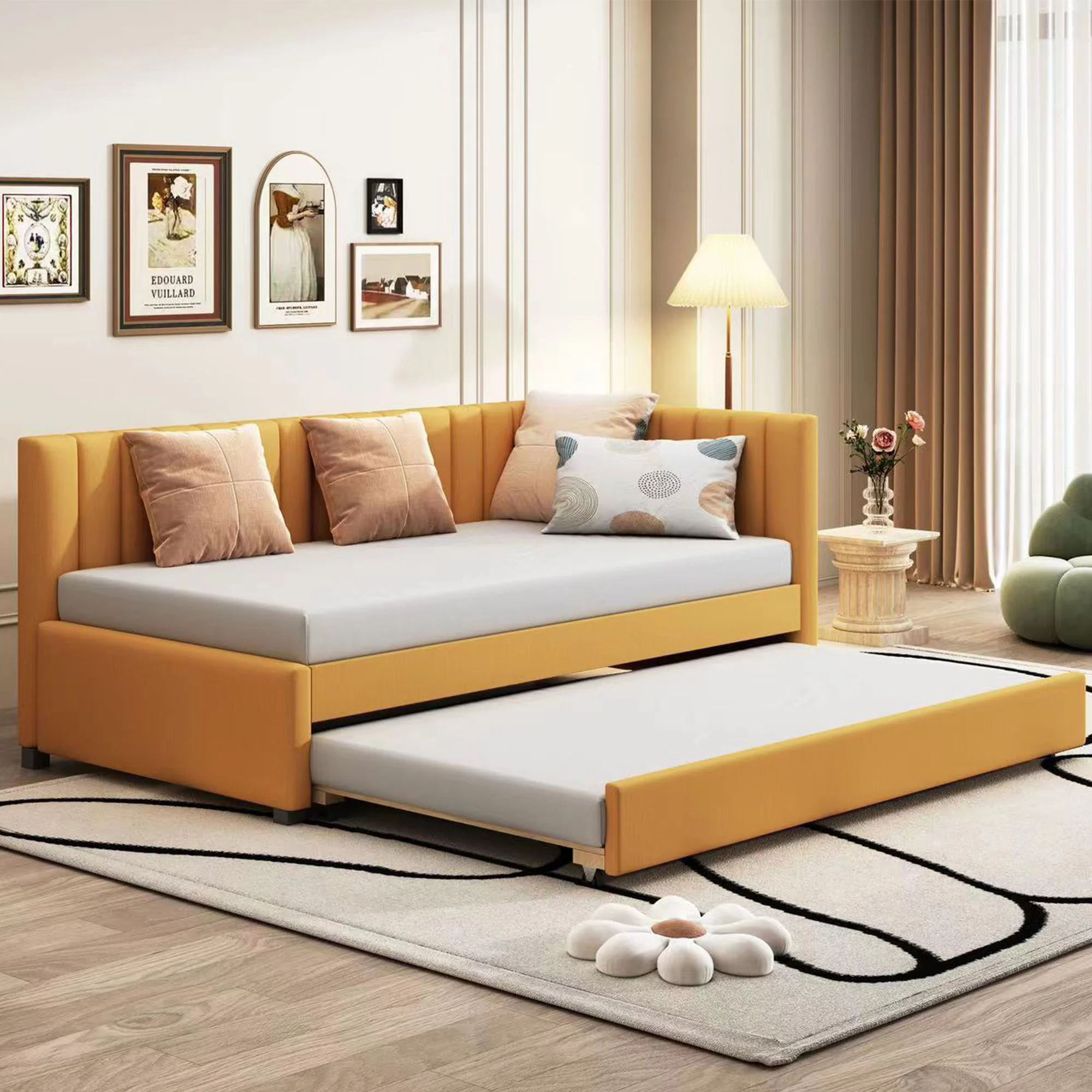 Upholstered Daybed, Sofa Bed Frame, No Box Spring Needed - Image 5