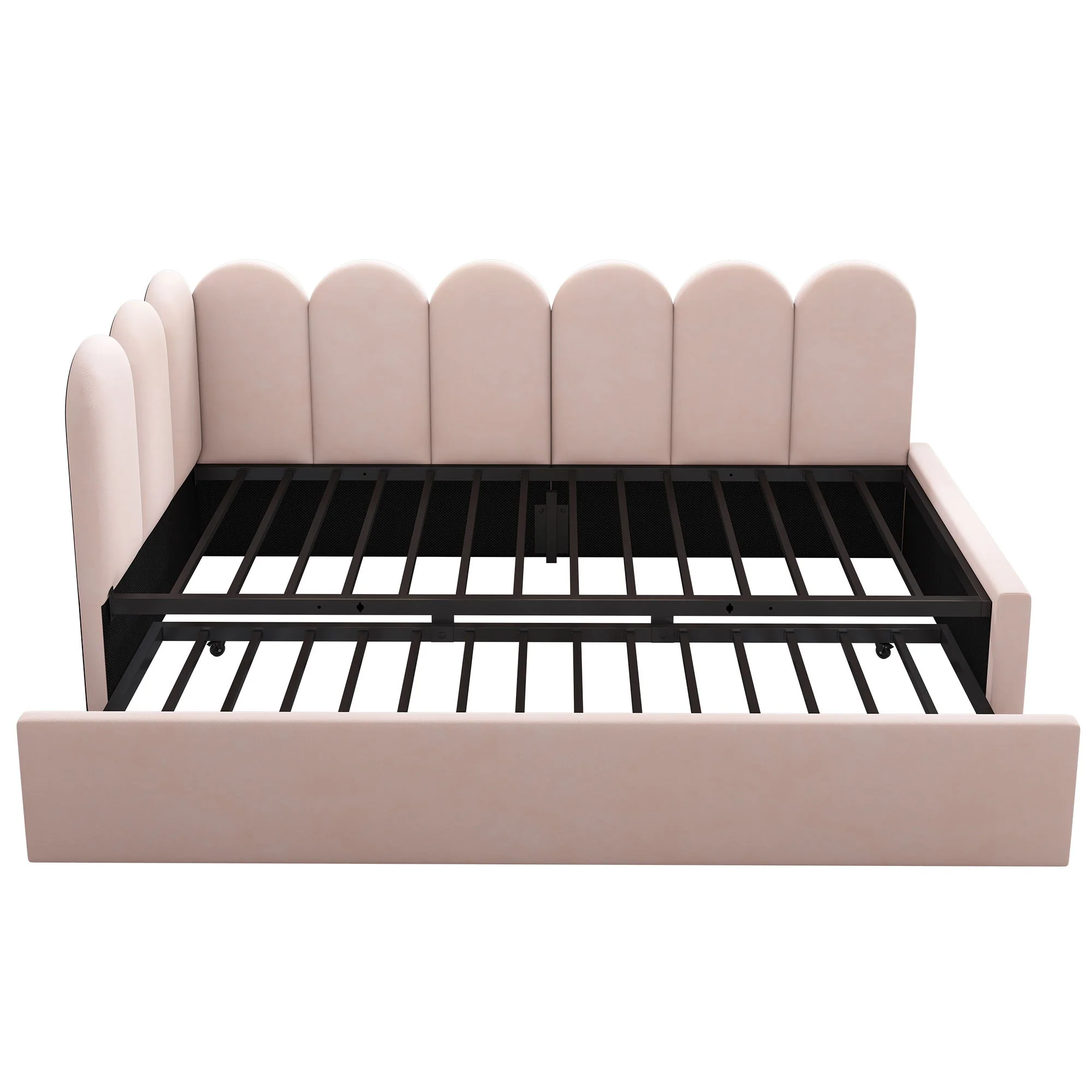 Upholstered Daybed With Metal Slatted Base - Image 3