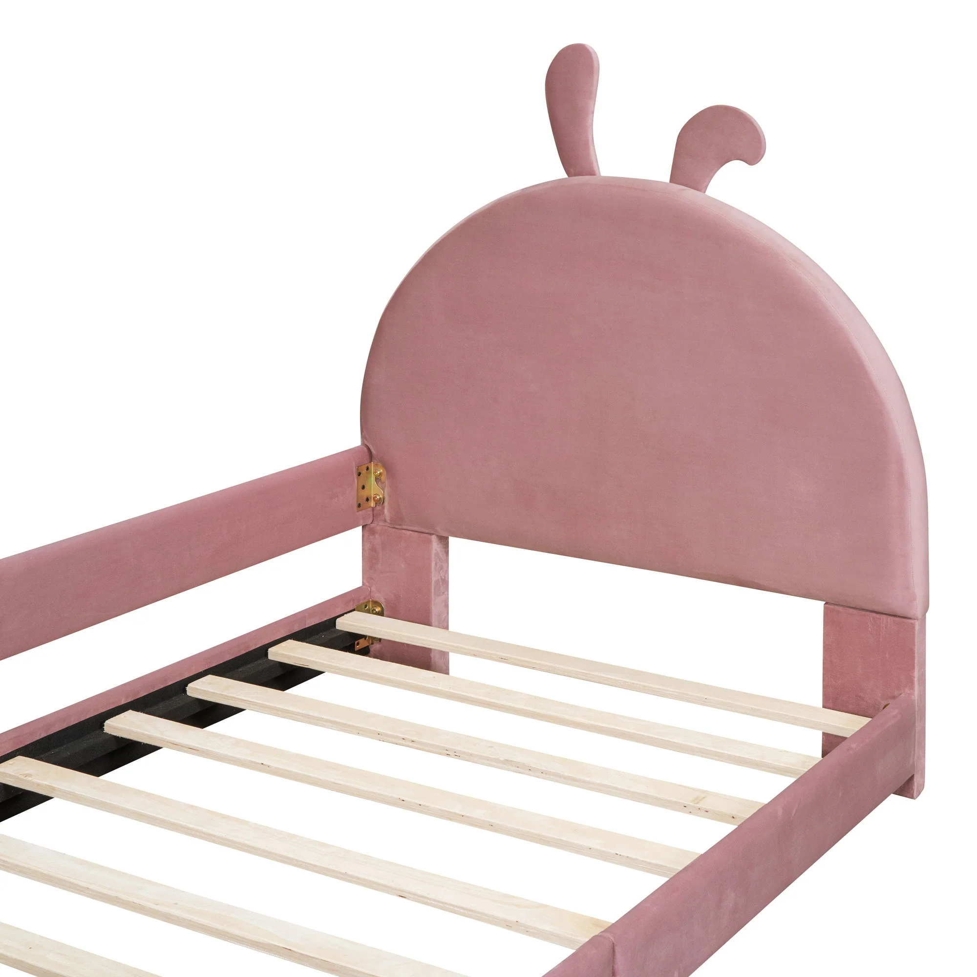 Upholstered Daybed With Rabbit Ear Shaped Headboard - Image 2