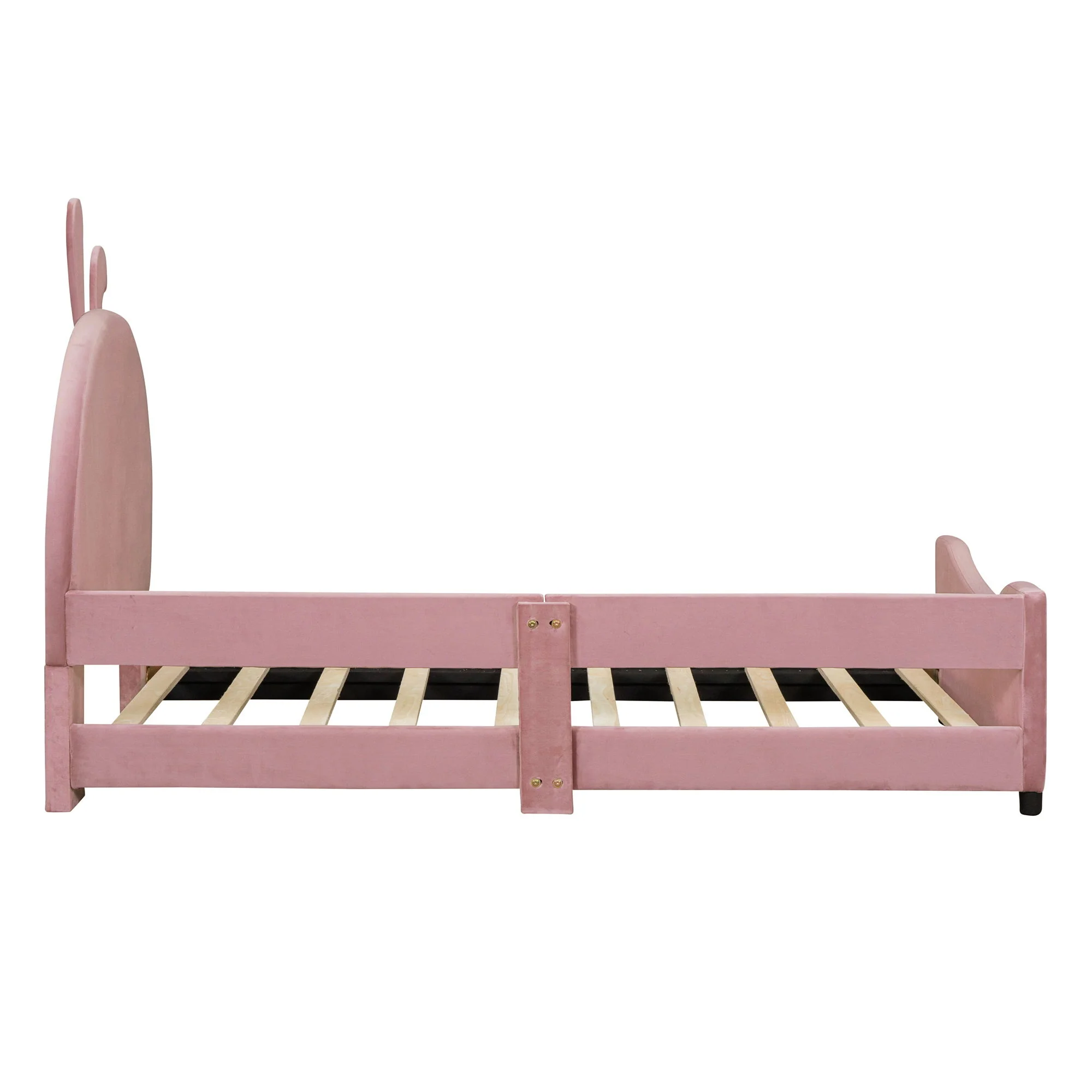 Upholstered Daybed With Rabbit Ear Shaped Headboard - Image 5