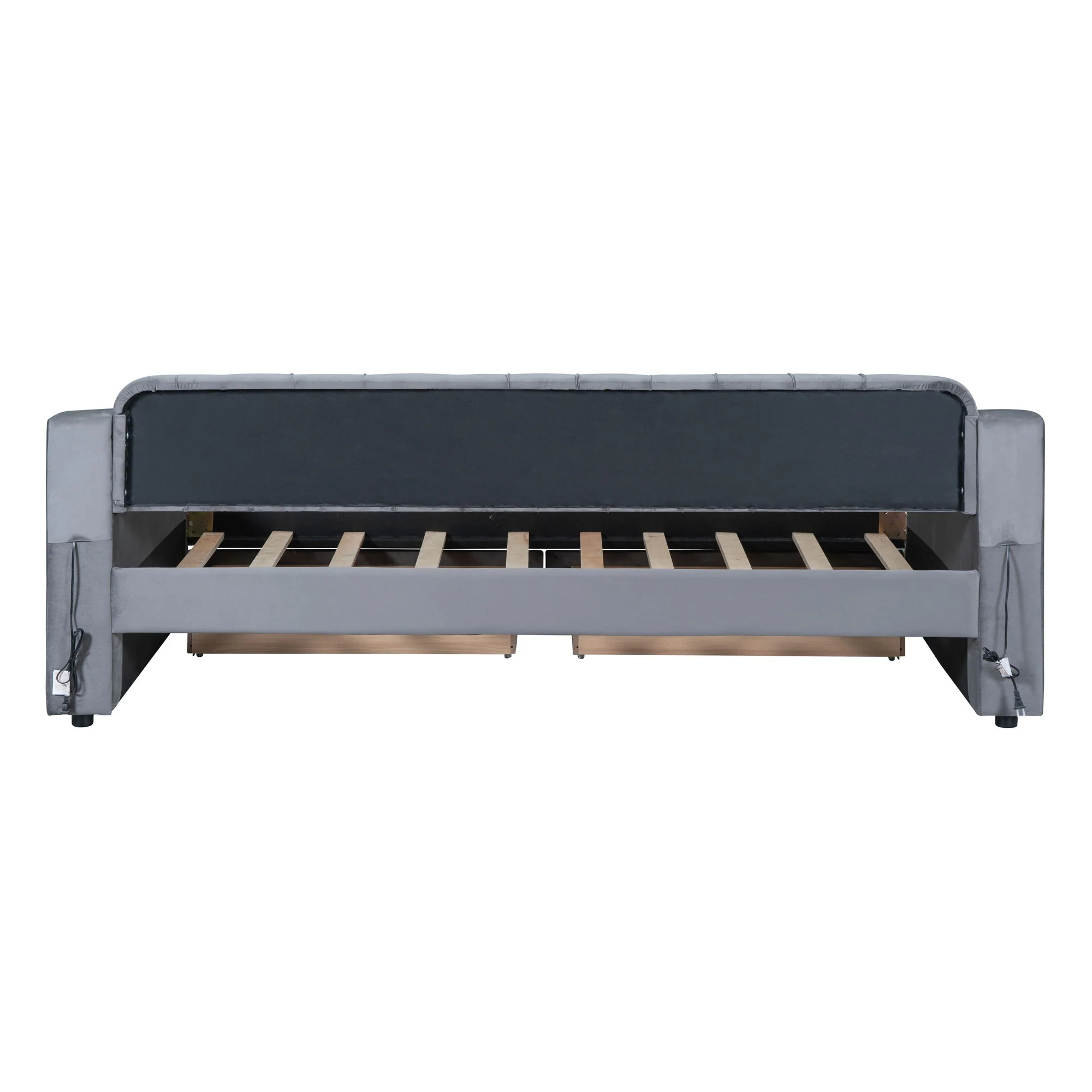 Upholstered Daybed With Storage Armrests And USB Port - Image 13