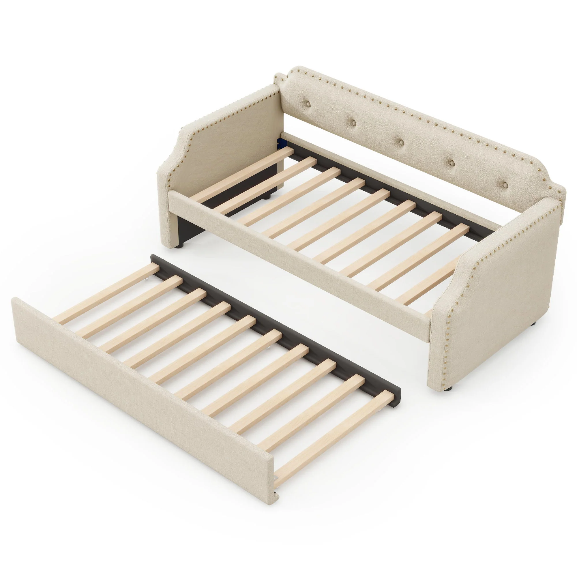 Upholstered Daybed With Trundle - Image 6