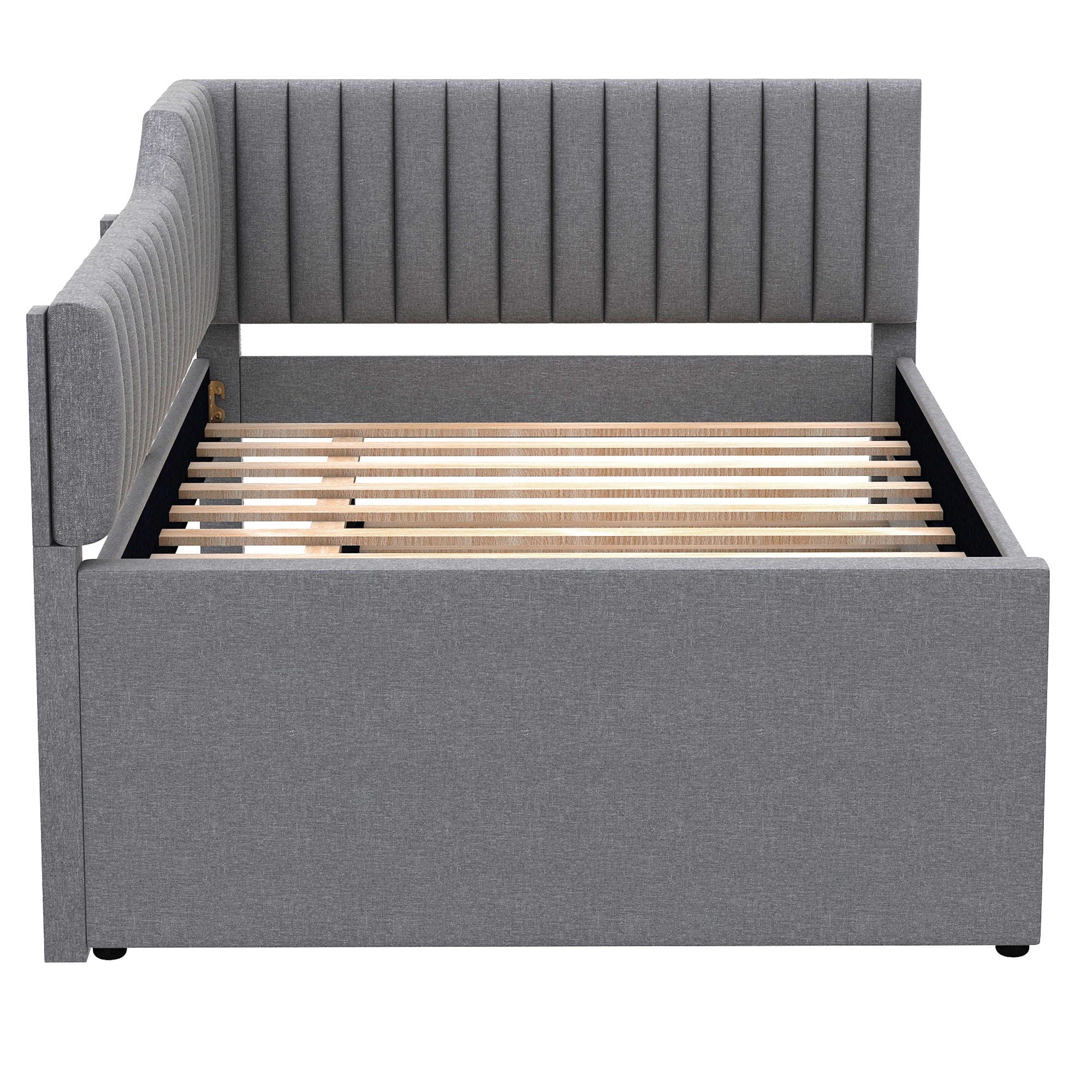 Upholstered Daybed With Trundle And 3 Drawers - Image 17