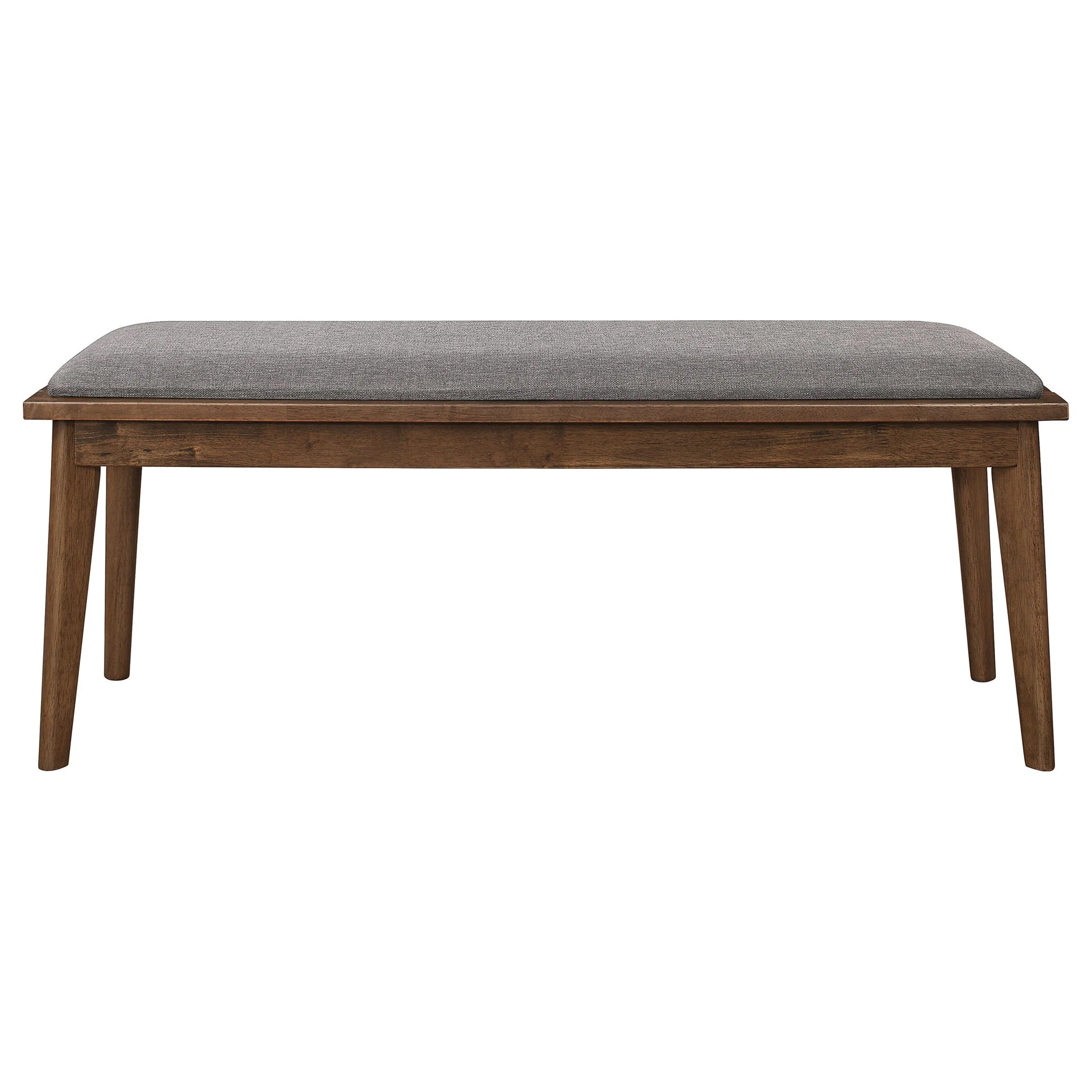 Upholstered Dining Bench - Brown / Gray - Image 8