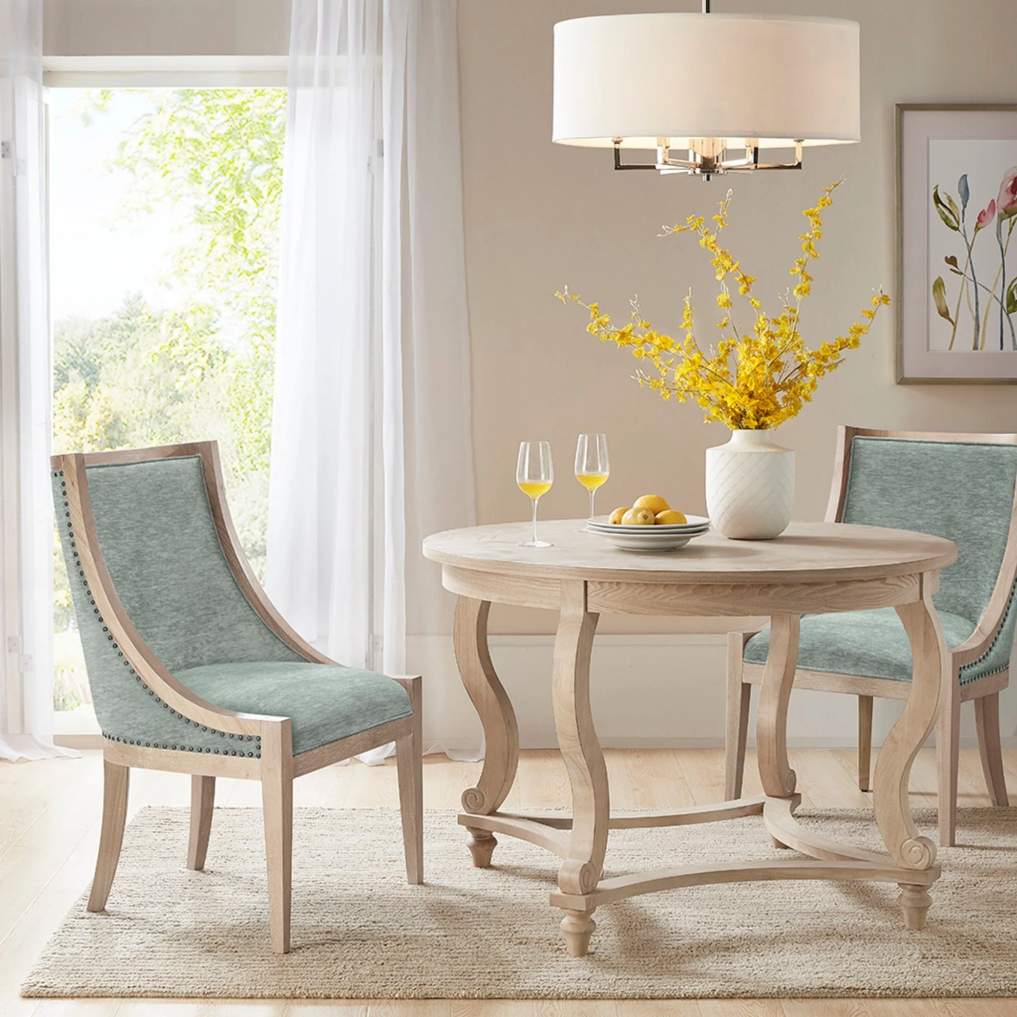 Upholstered Dining Chair With Nailhead Trim - Image 8