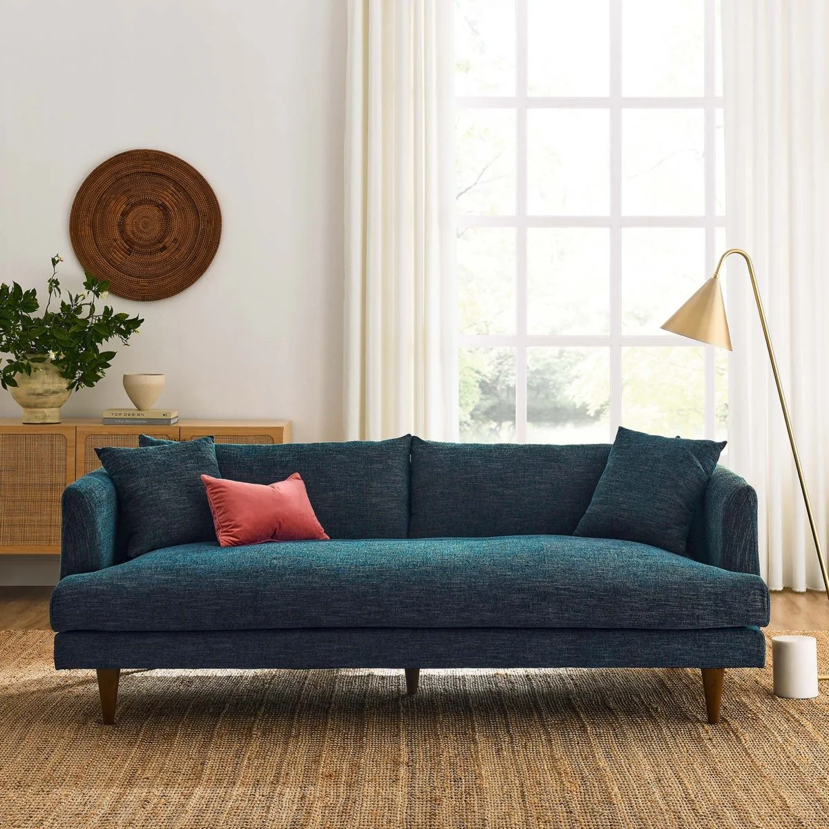 Upholstered Down-Filled Overstuffed Sofa - Image 10