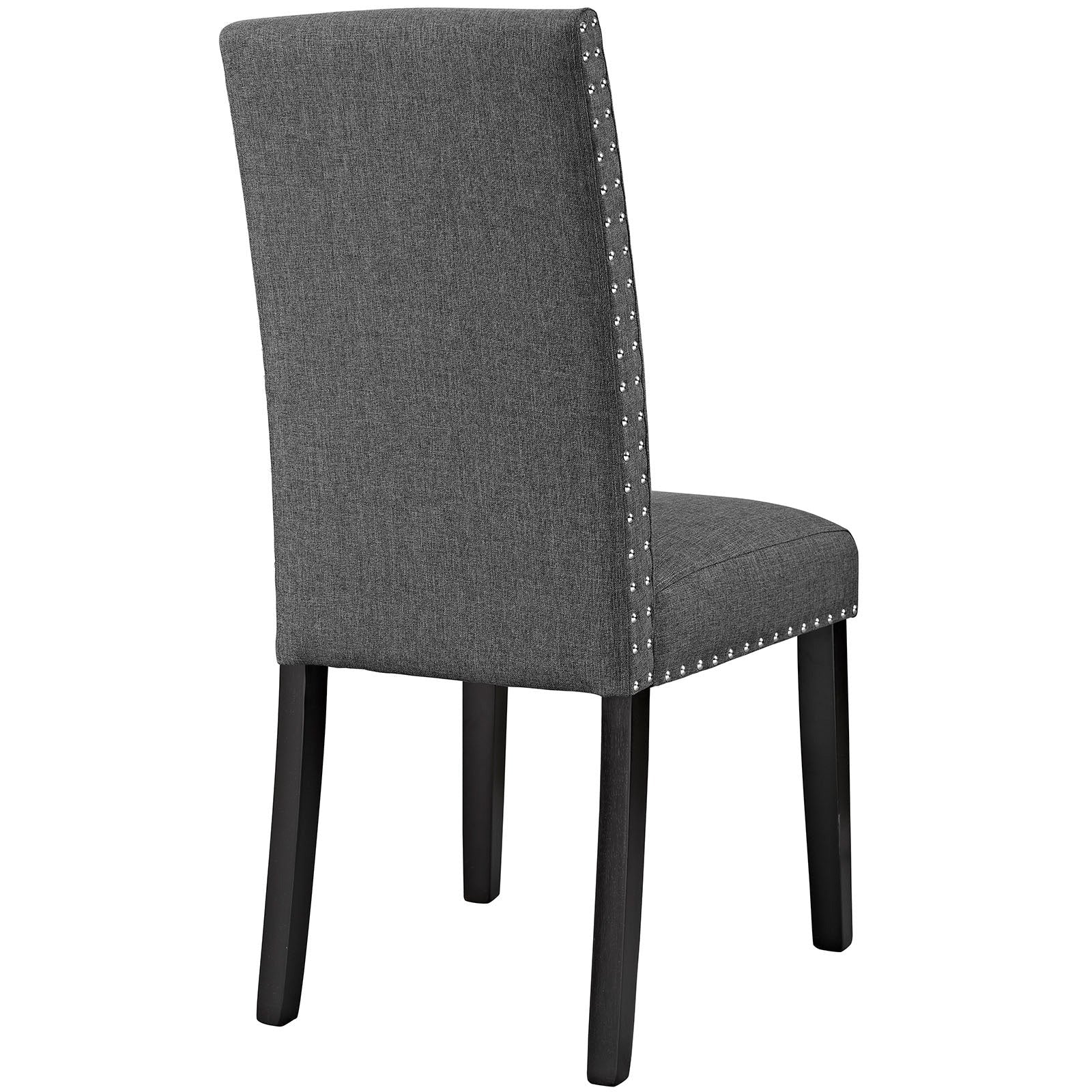 Upholstered Fabric Dining Room Side Chair with Nailhead Trim - Image 3