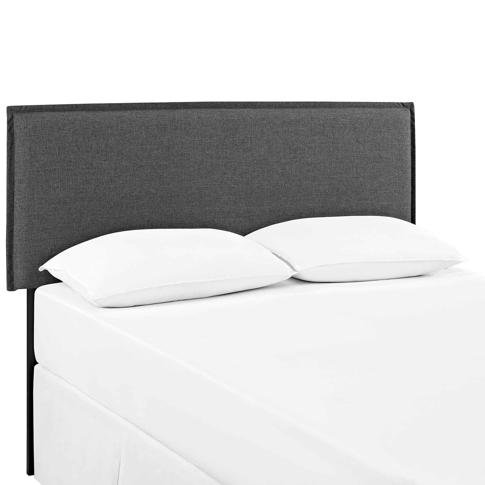 Upholstered Fabric Headboard with French Seam Detail - Image 9