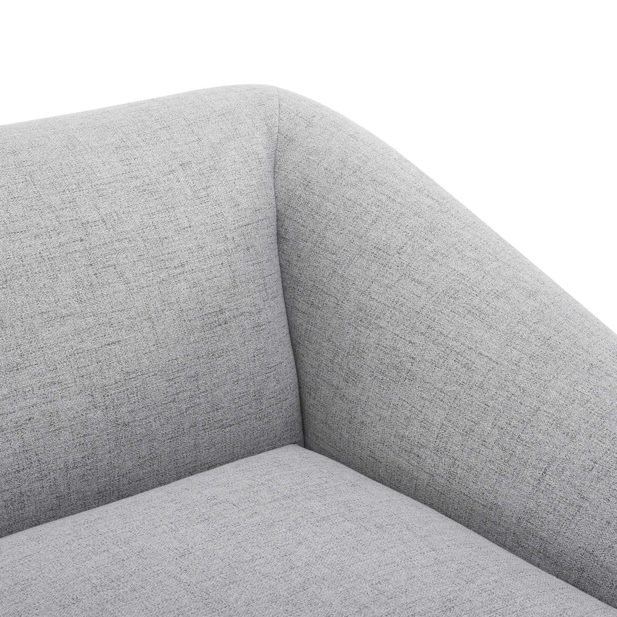 Upholstered Fabric Right-Arm Sectional Chair 41.5 Inch in Light Gray - Image 5