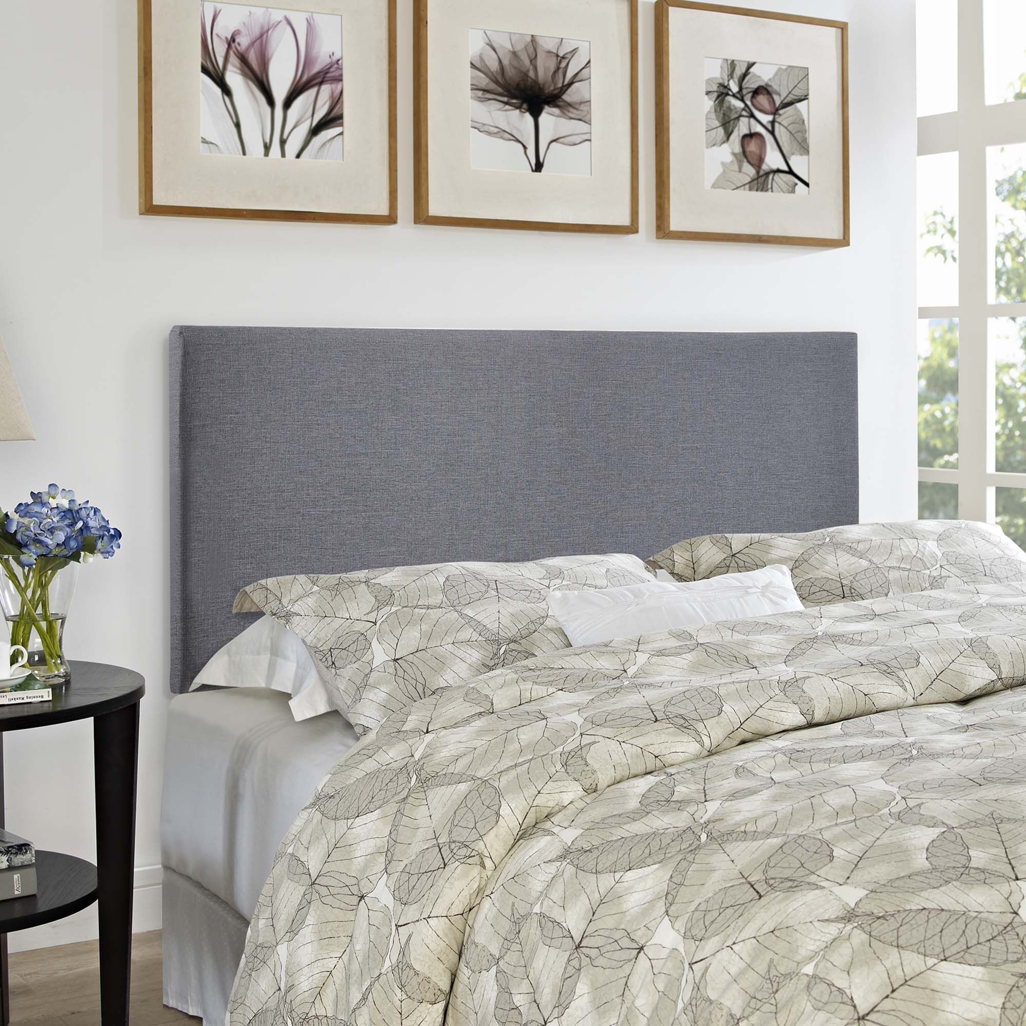Upholstered Linen Fabric Headboard - Image 42