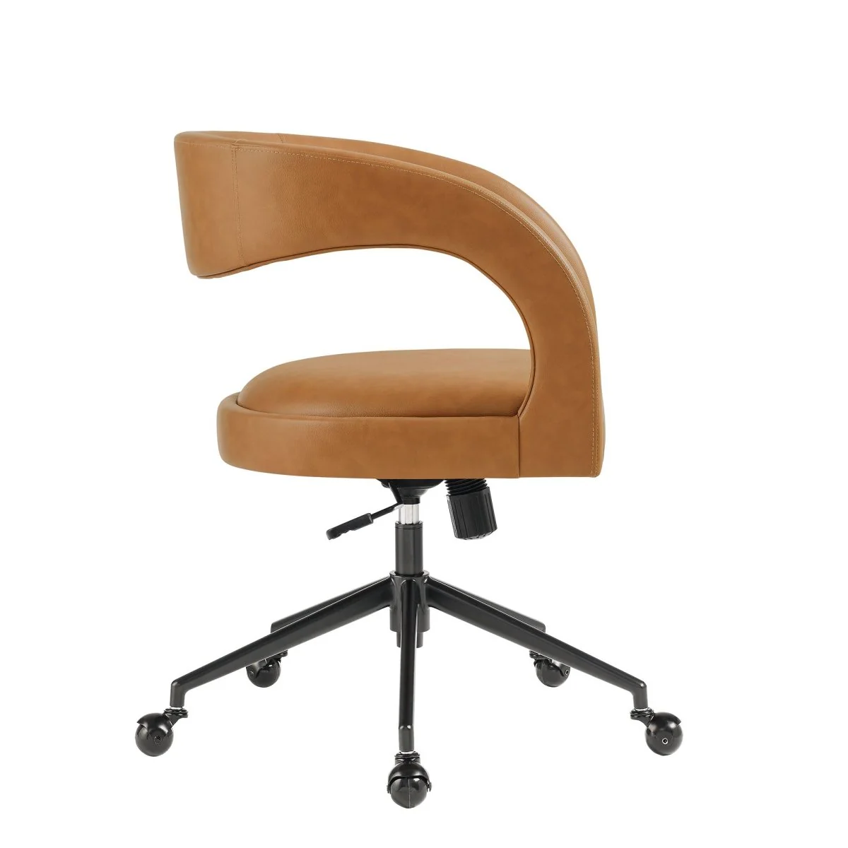 Upholstered Office Chair – Barrel Back Design | Modern Desk Seating, Ergonomic Accent - Image 45