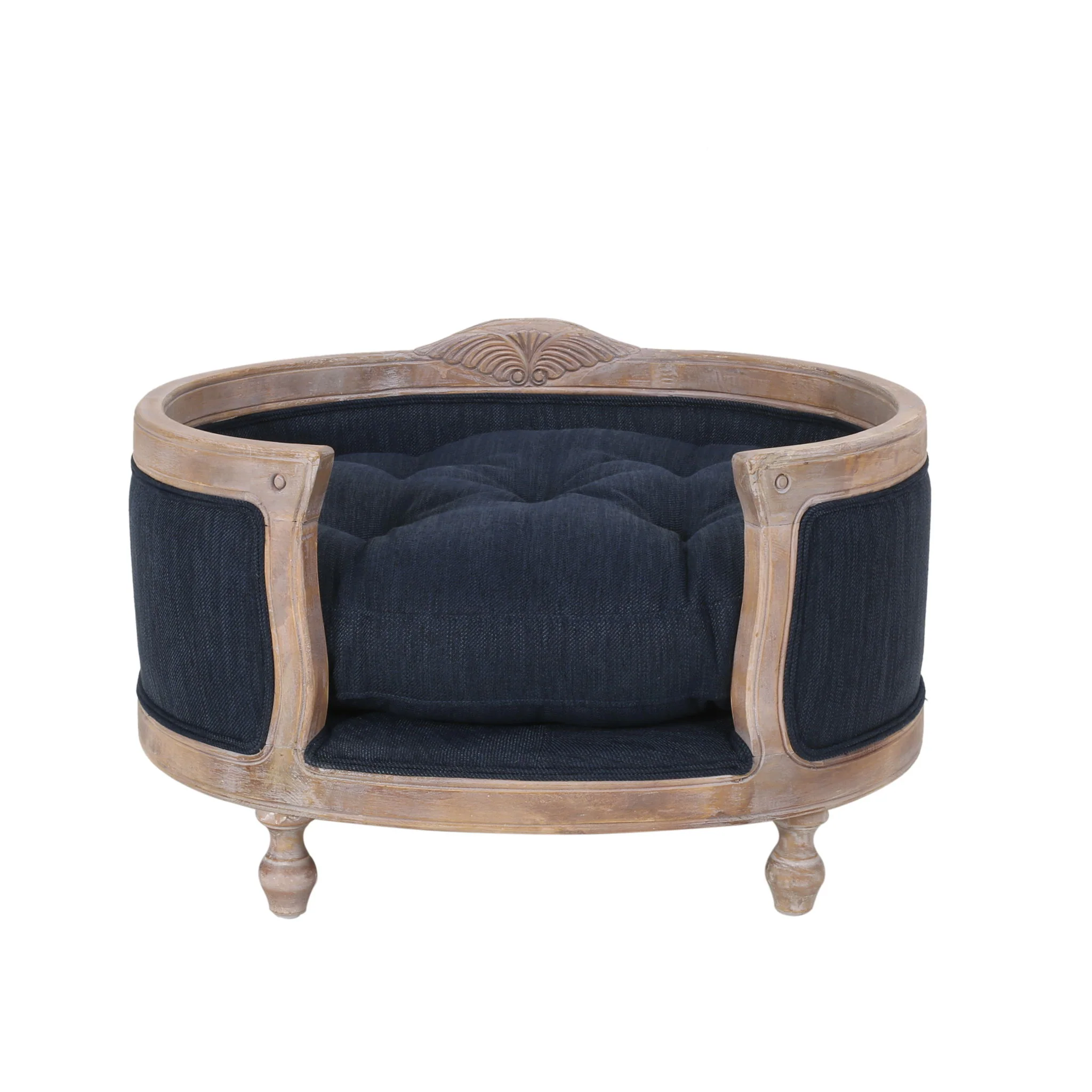 Upholstered Pet Bed, Fabric Dog Bed - Image 2