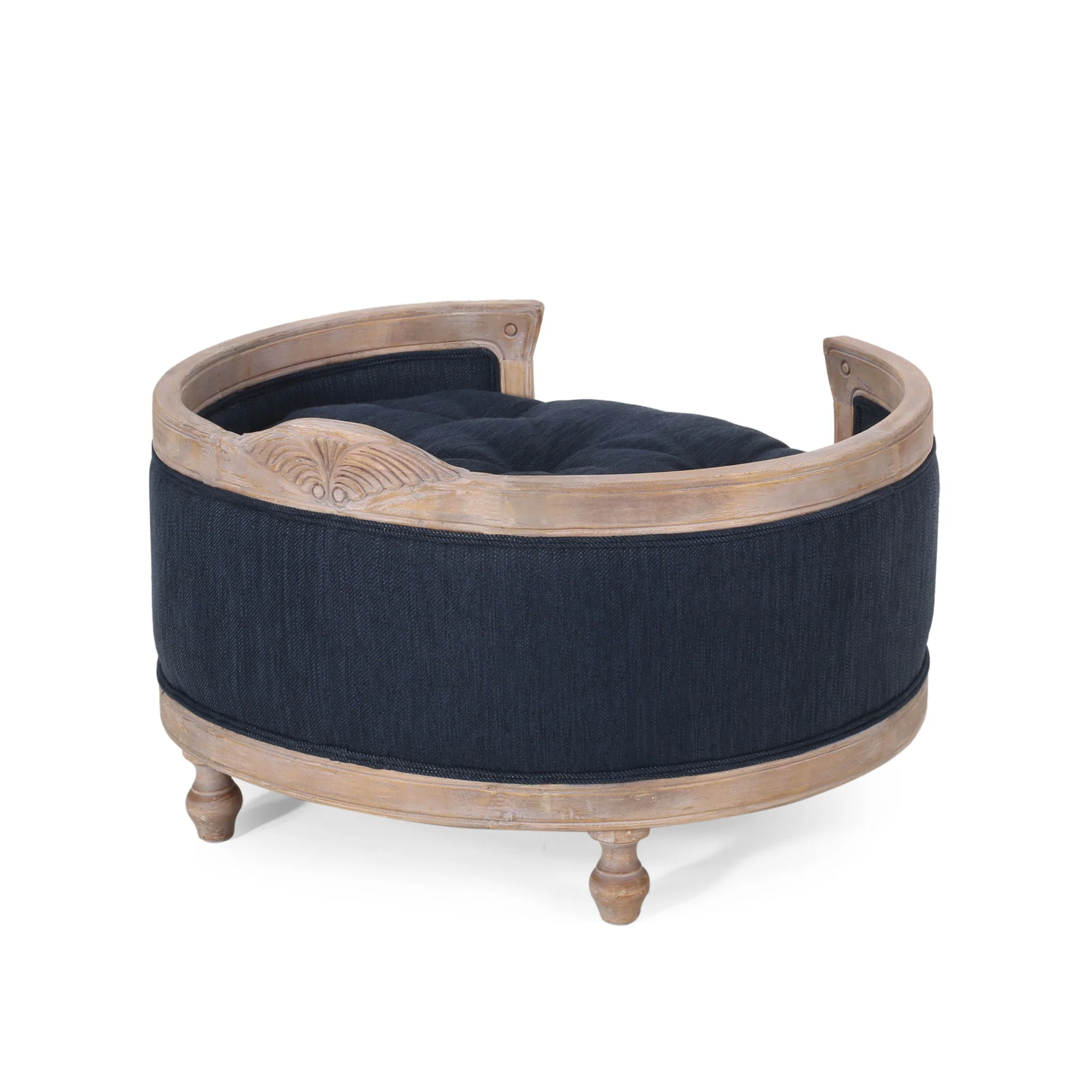 Upholstered Pet Bed, Fabric Dog Bed - Image 6