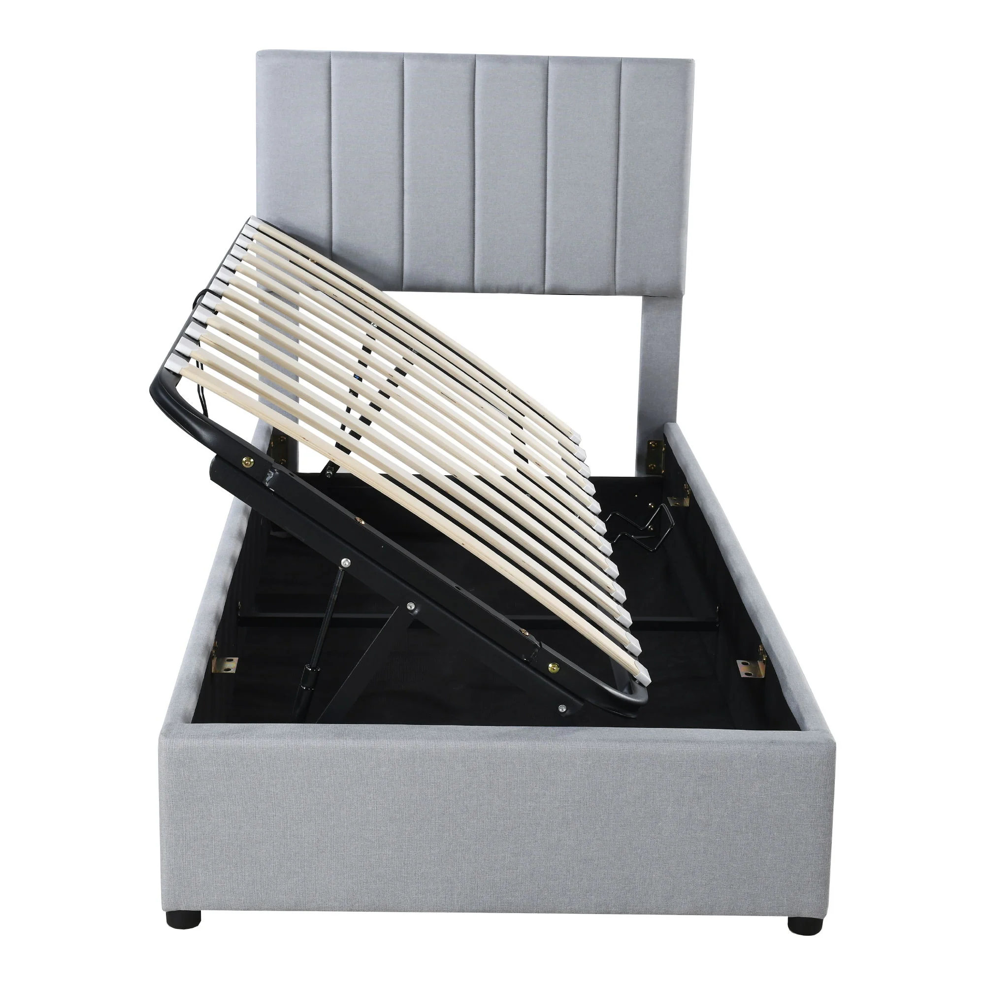 Upholstered Platform Bed With A Hydraulic Storage System - Image 13
