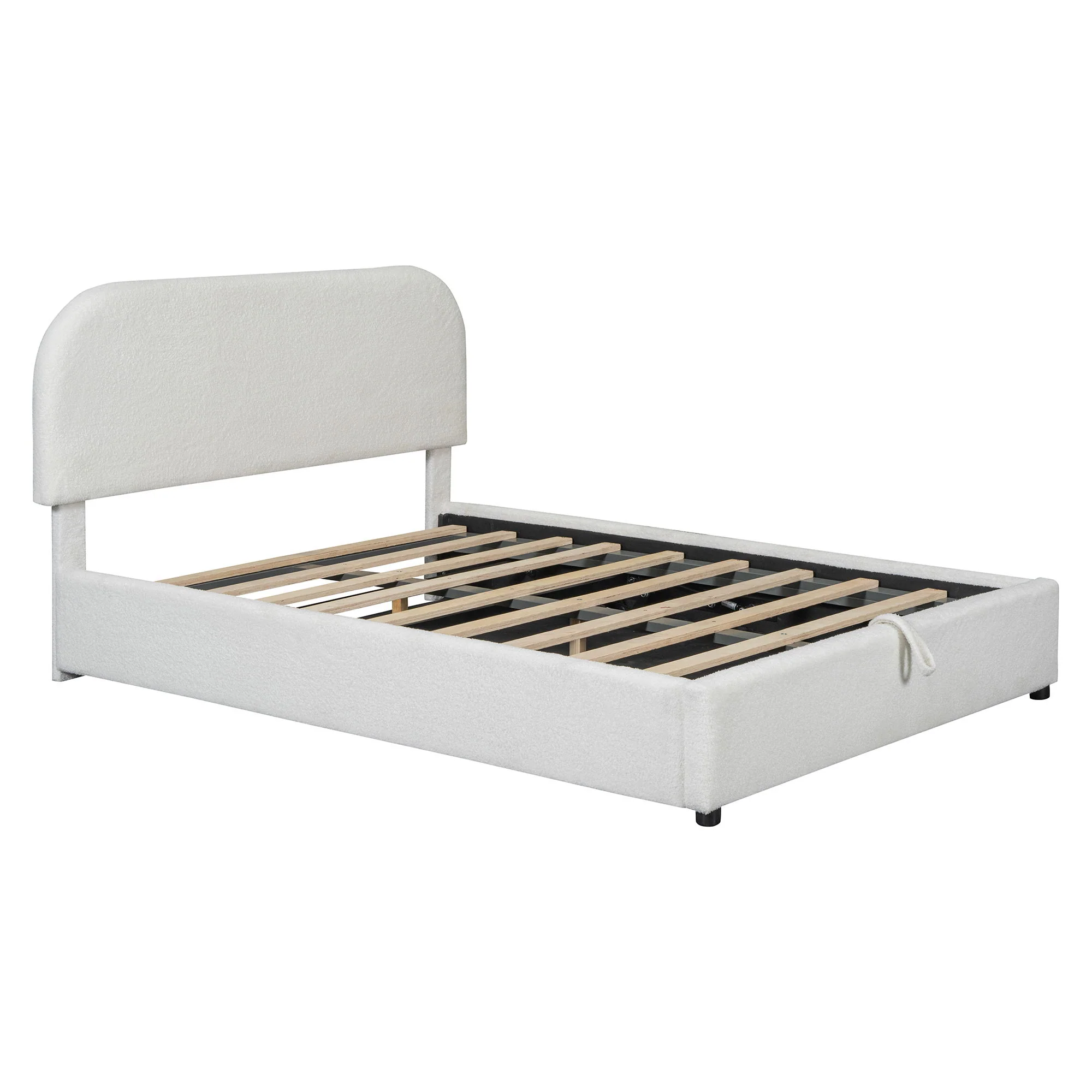 Upholstered Platform Bed With Hydraulic Storage System - Image 13