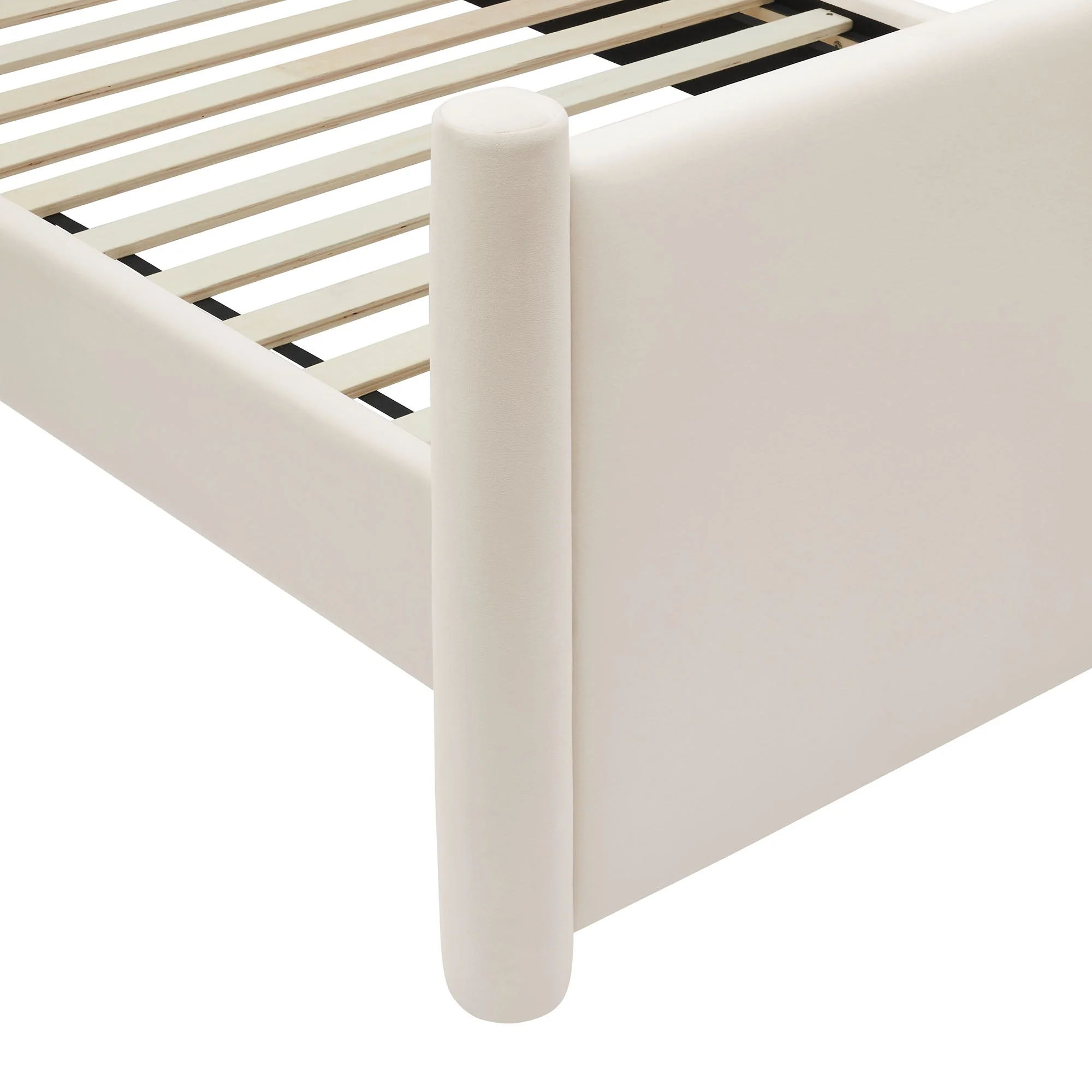 Upholstered Platform Bed with Padded Headboard and Footboard - Image 24