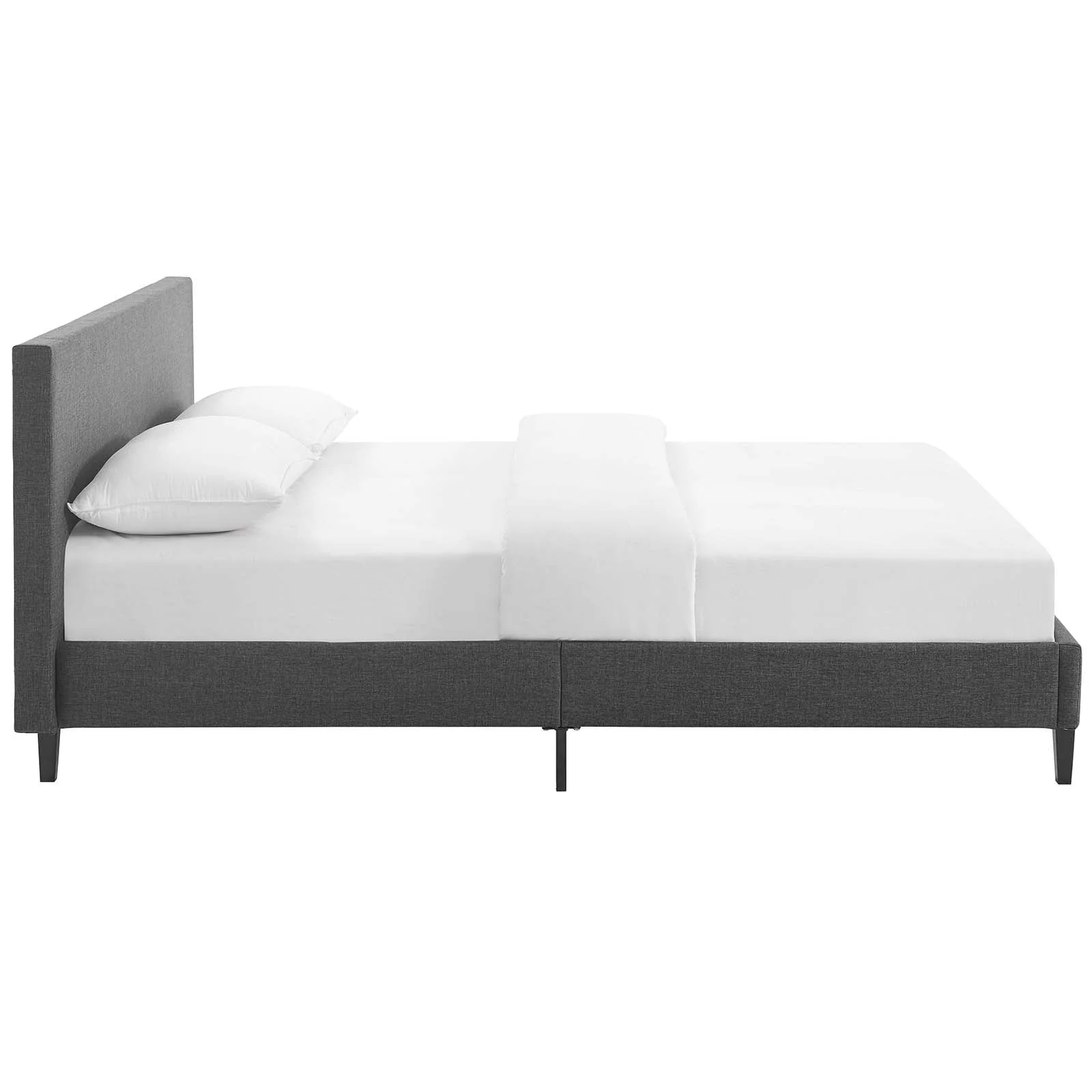 Upholstered Platform Bed with Slatted Support System - Image 23