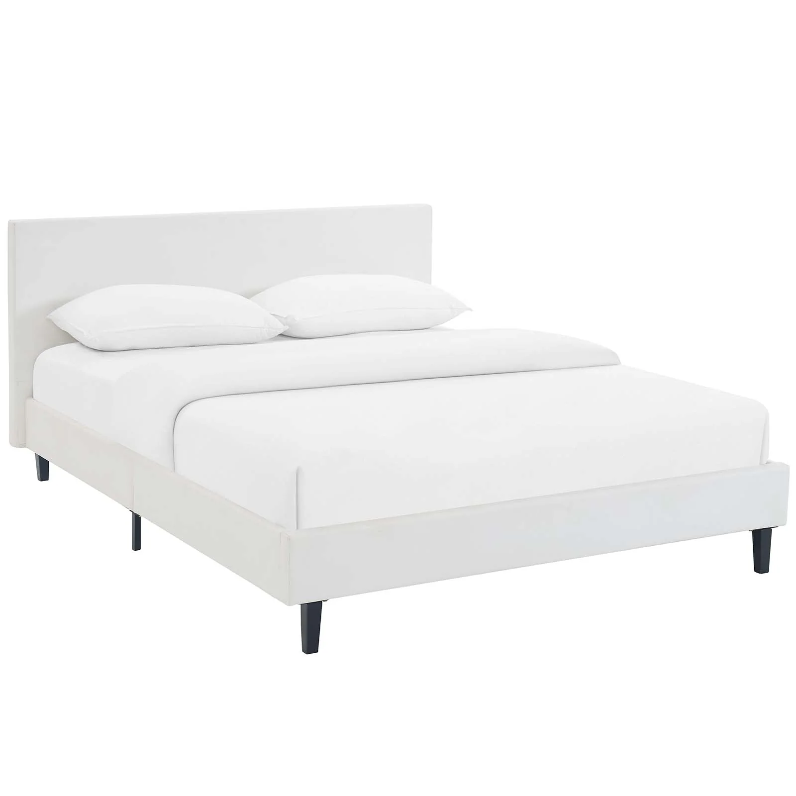 Upholstered Platform Bed with Slatted Support System - Image 50