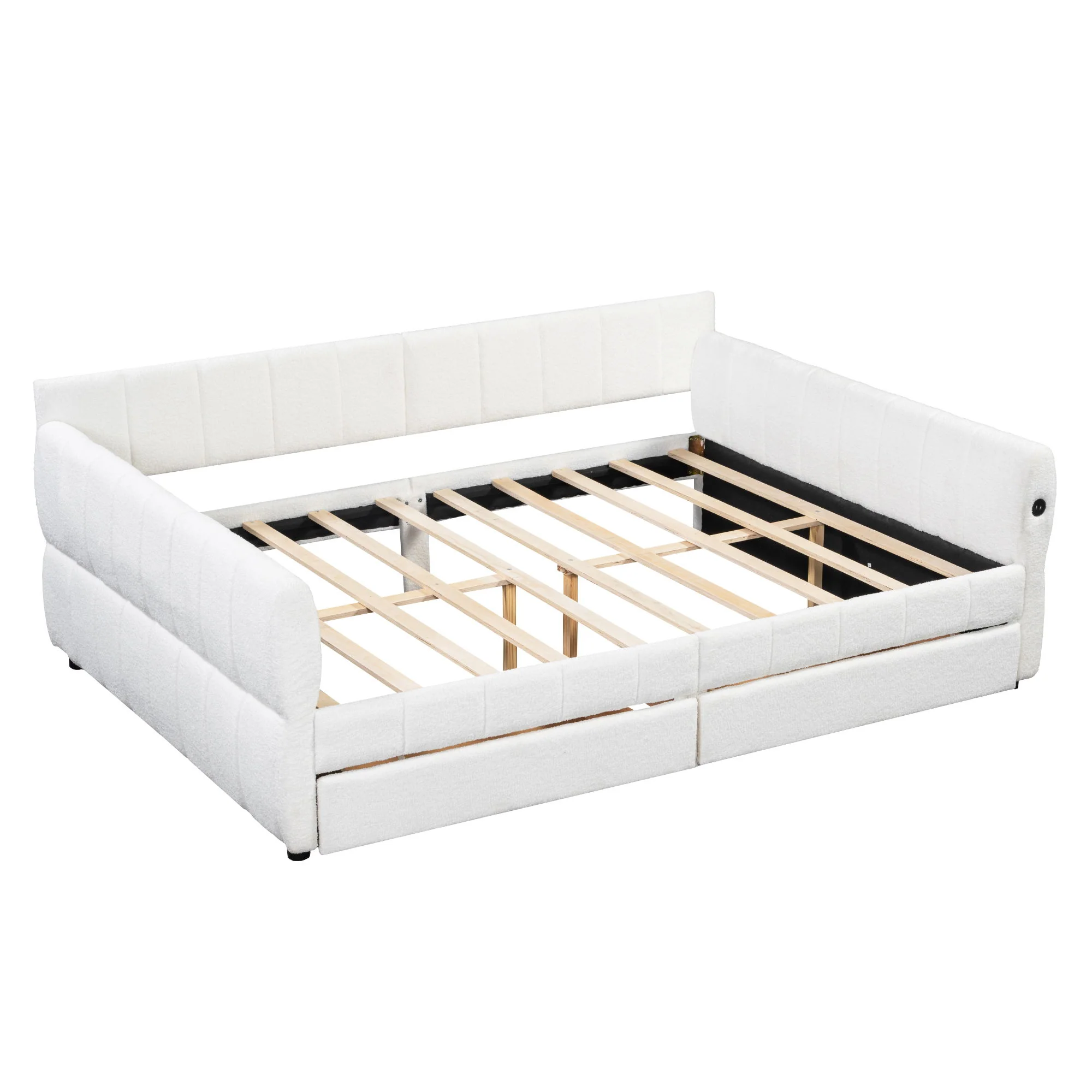 Upholstered Platform Bed With USB Charging - Image 13