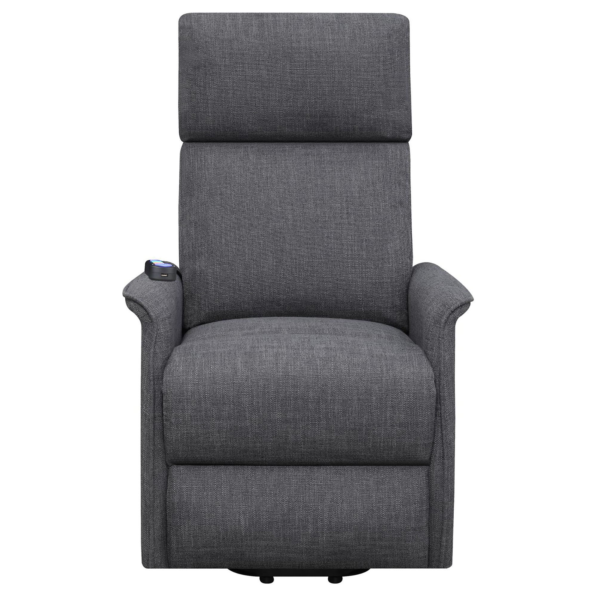 Upholstered Power Lift Recliner With Wired Remote - Image 3