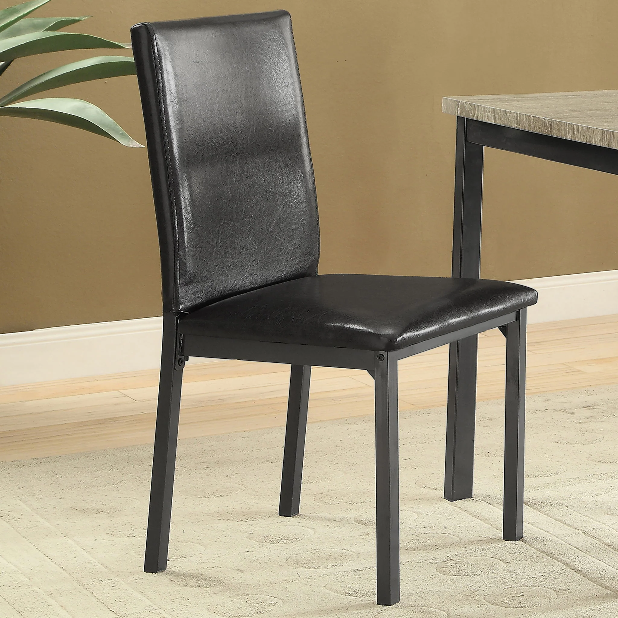 Upholstered Side Chair (Set of 2) - Black - Image 7