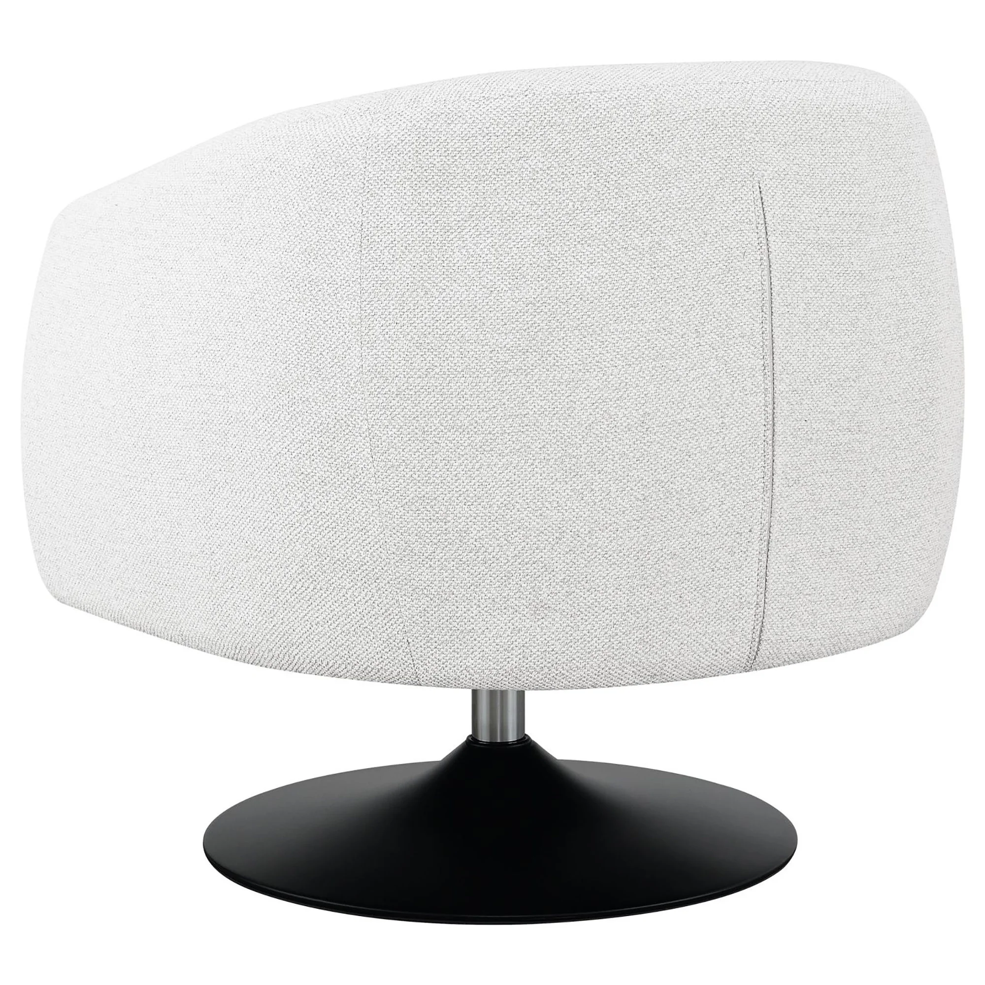 Upholstered Swivel Accent Chair, 360 Degree Rotation - Beige - Image 6