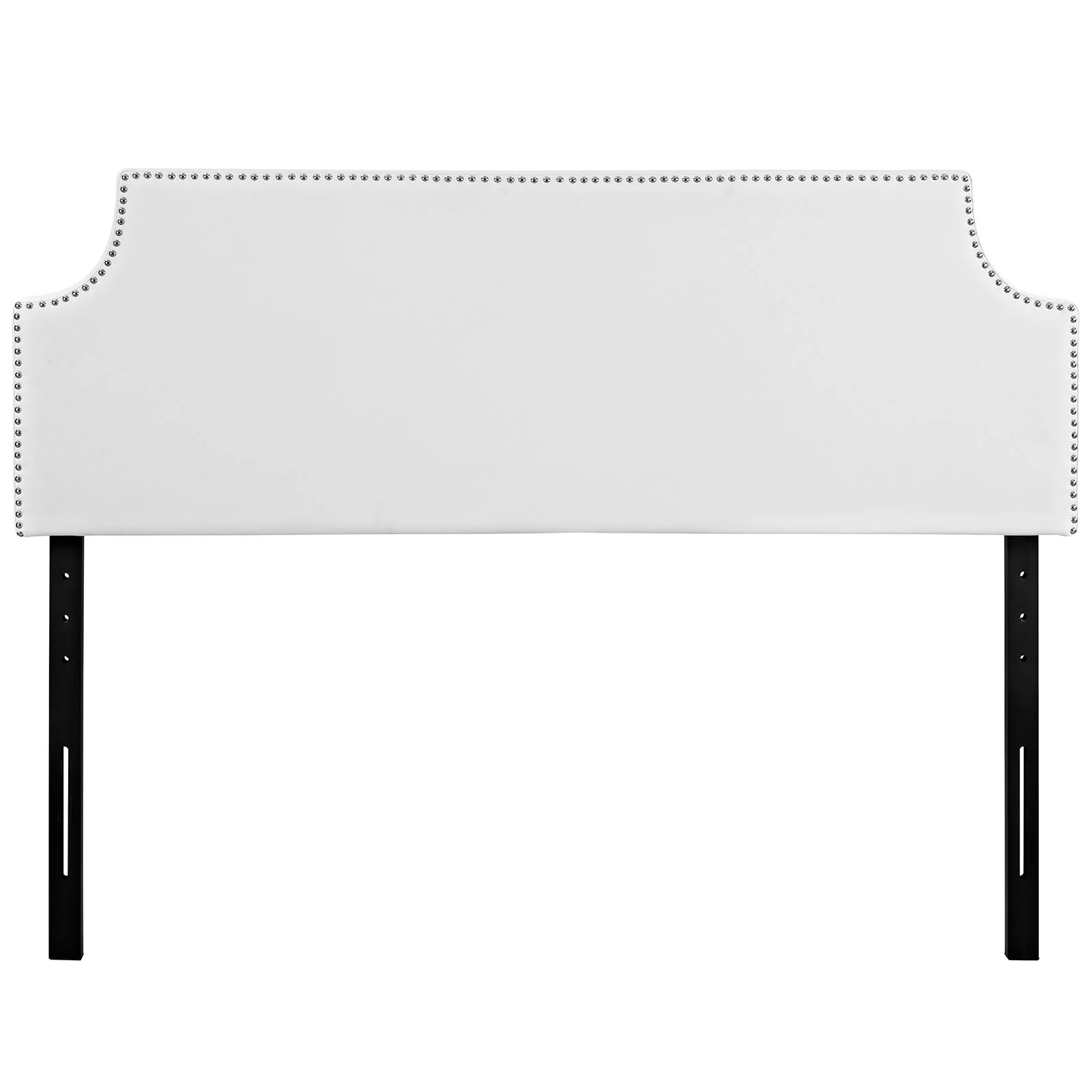 Upholstered Vinyl Headboard with Nail Trim - Image 6
