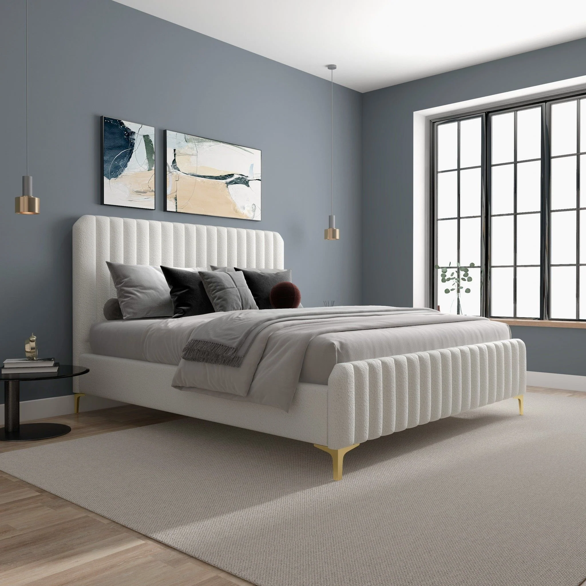 Valery - Upholstered Platform Bed - Image 3