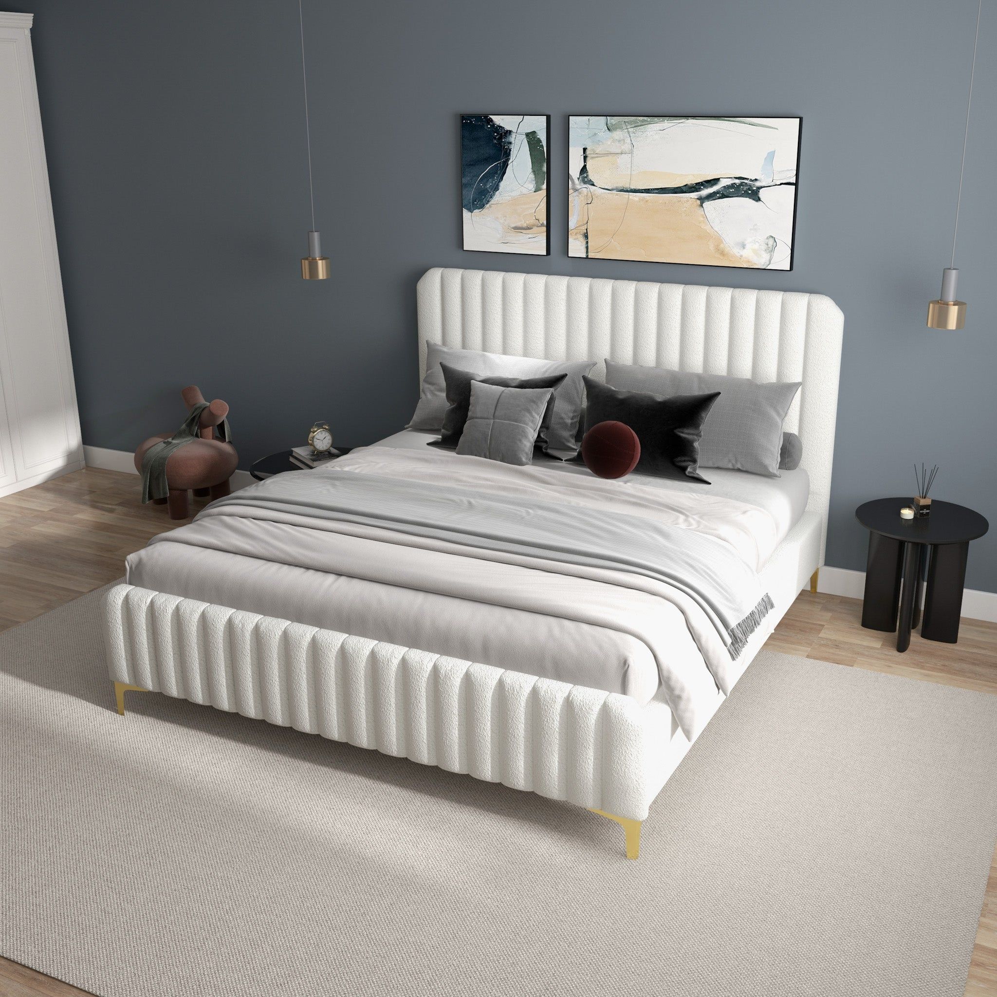 Valery - Upholstered Platform Bed - Image 8