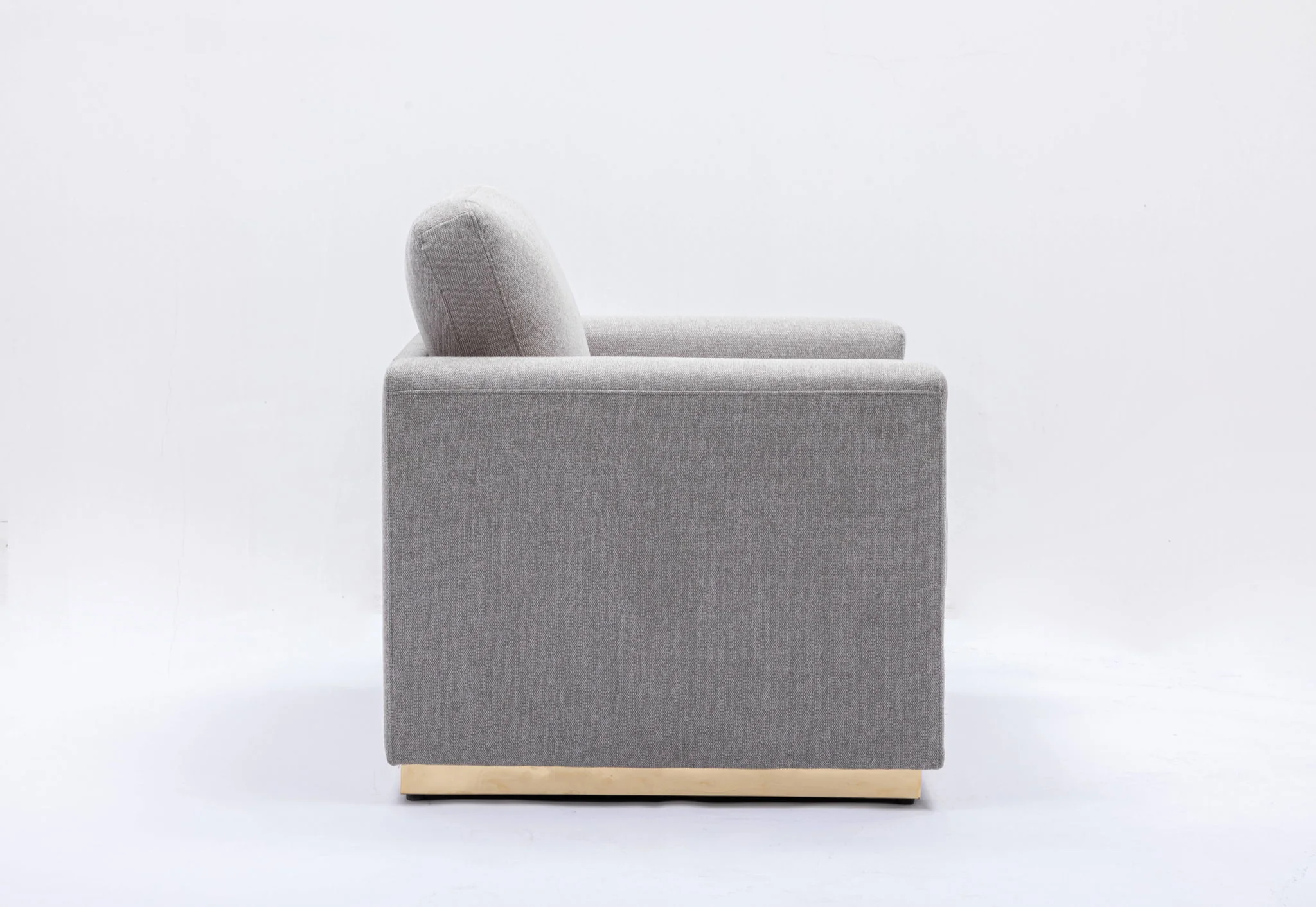 Valin - Linen Chair For Living Room - Gray - Image 2